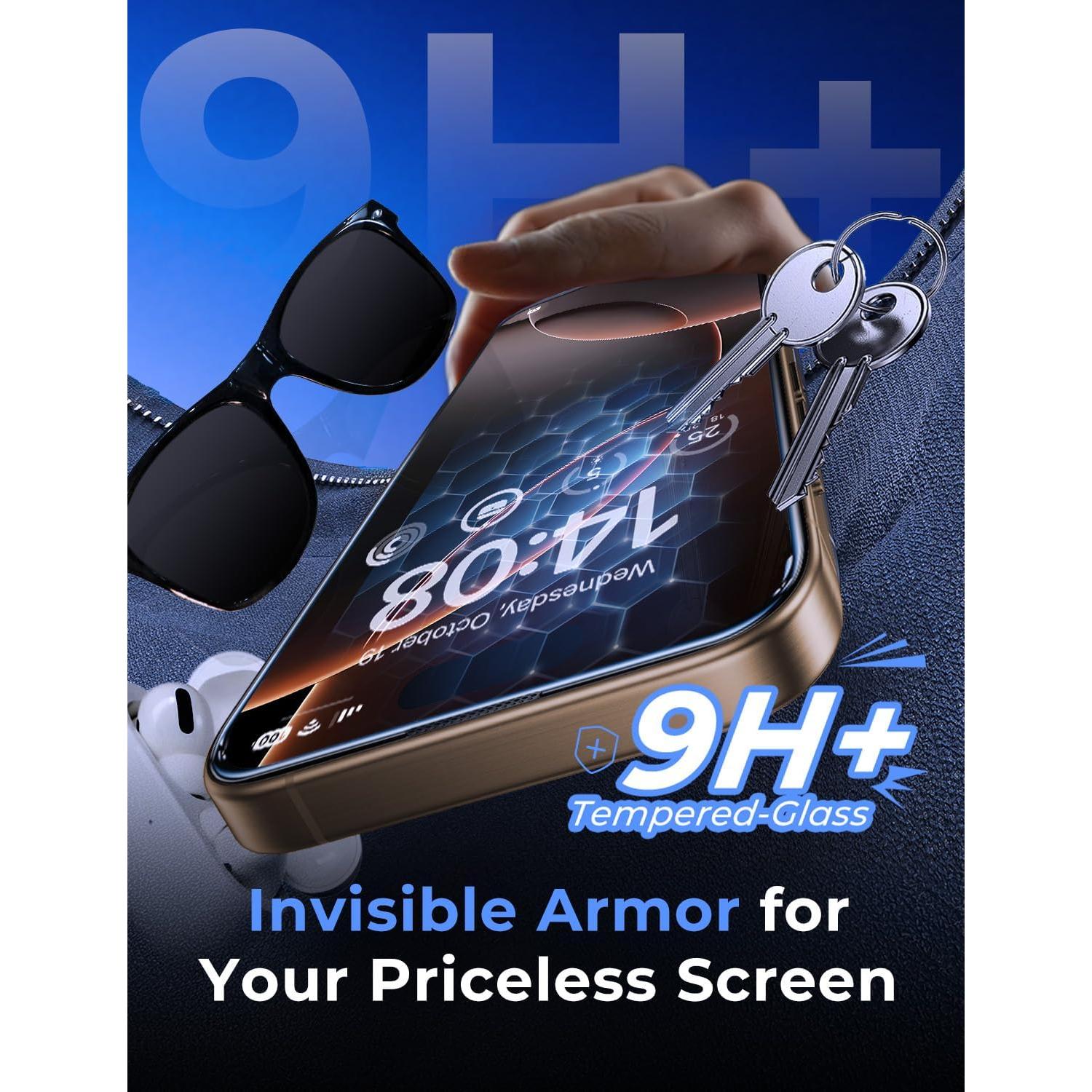 Protector de Pantalla Vidrio Templado MAGIC JOHN para iPhone 16 Pro 6.3"