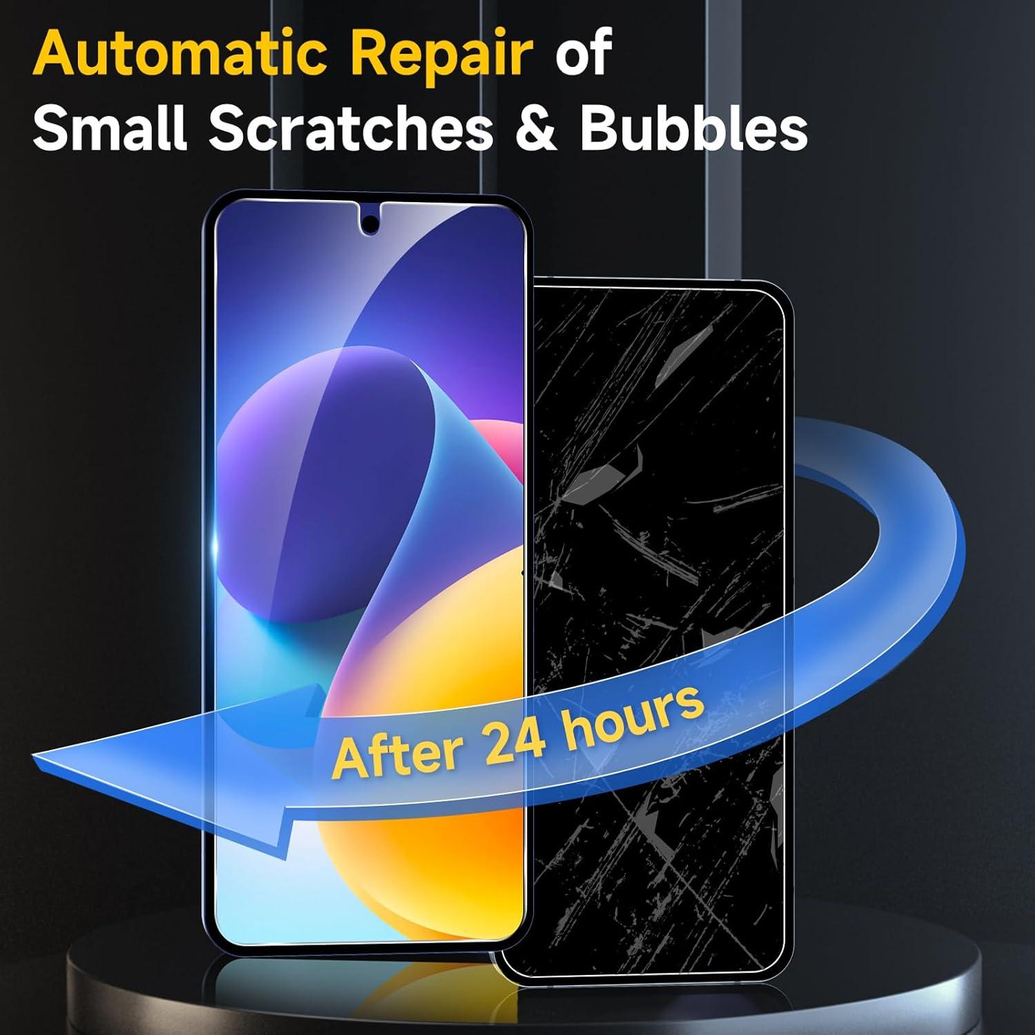 Protector de Pantalla YWXTW para Samsung Galaxy Z Flip 7 - 4Pcs EPU + 2Pcs Cristal Templado