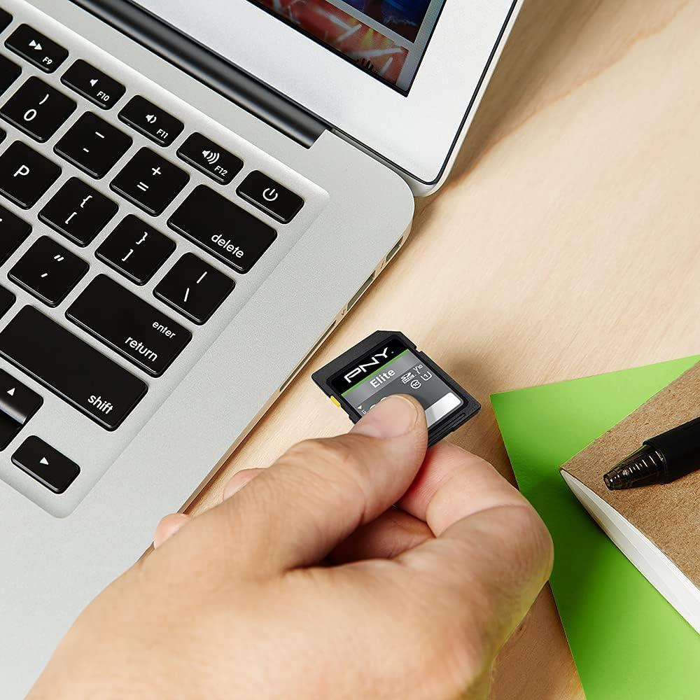 Tarjeta de Memoria Flash PNY 32GB SDHC Clase 10 U1 V10 - Paquete de 5