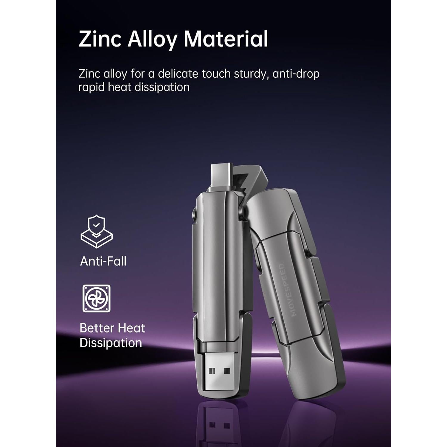 Unidad Flash SSD MOVE SPEED 256GB USB 3.2 Gen2 Tipo C