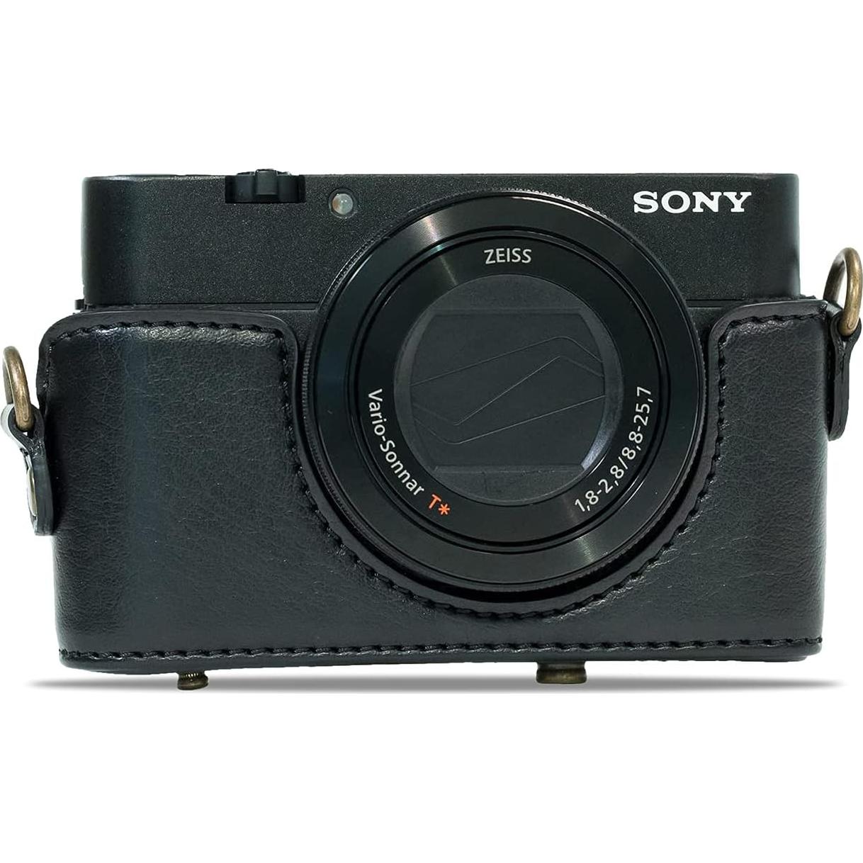 Funda de cámara de cuero MegaGear para Sony Cyber-Shot RX100
