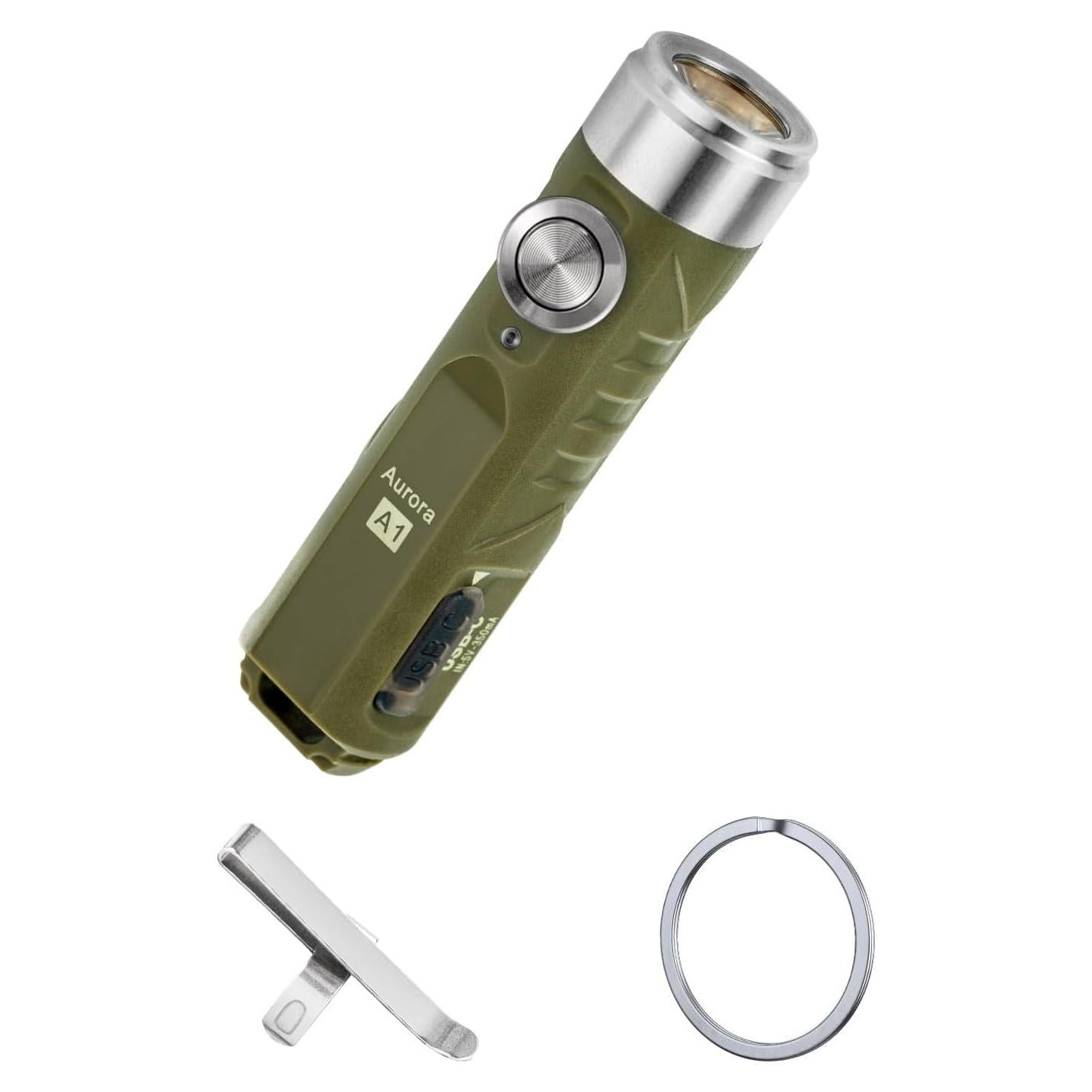 Linterna LED RovyVon Aurora A1 650 Lúmenes Verde Militar