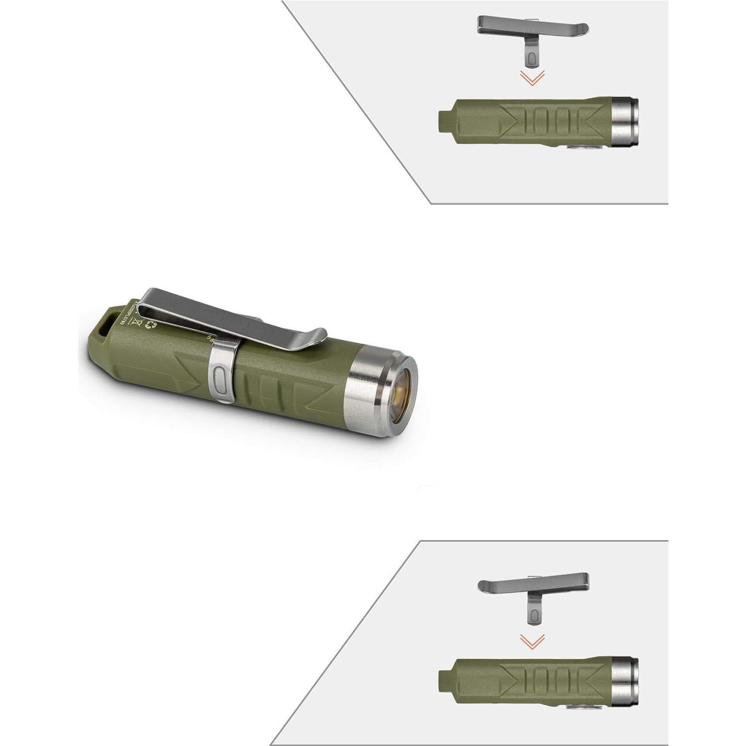 Linterna LED RovyVon Aurora A1 650 Lúmenes Verde Militar