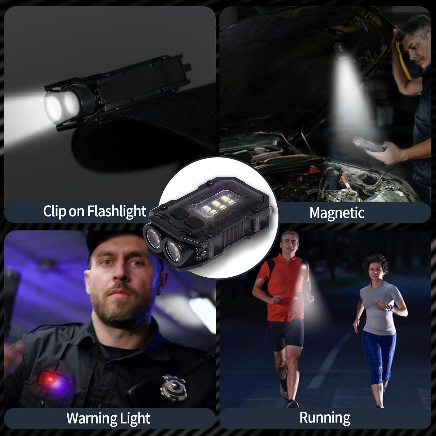 Linterna Mini EDC KunHe Recargable USB-C 10 Piezas 280 Lúmenes