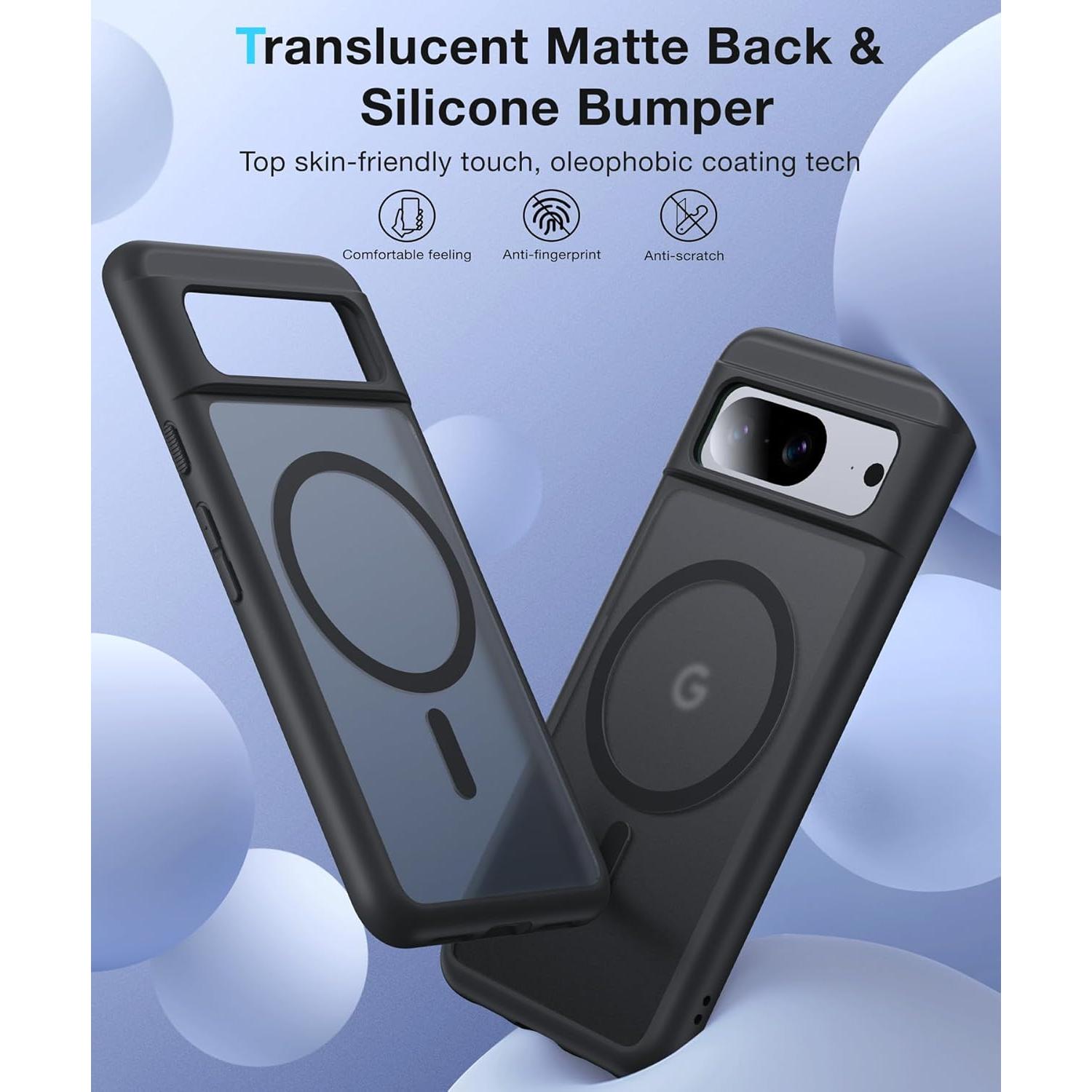 Funda Magnética Google Pixel 8 FNDMIL Antideslizante Negra