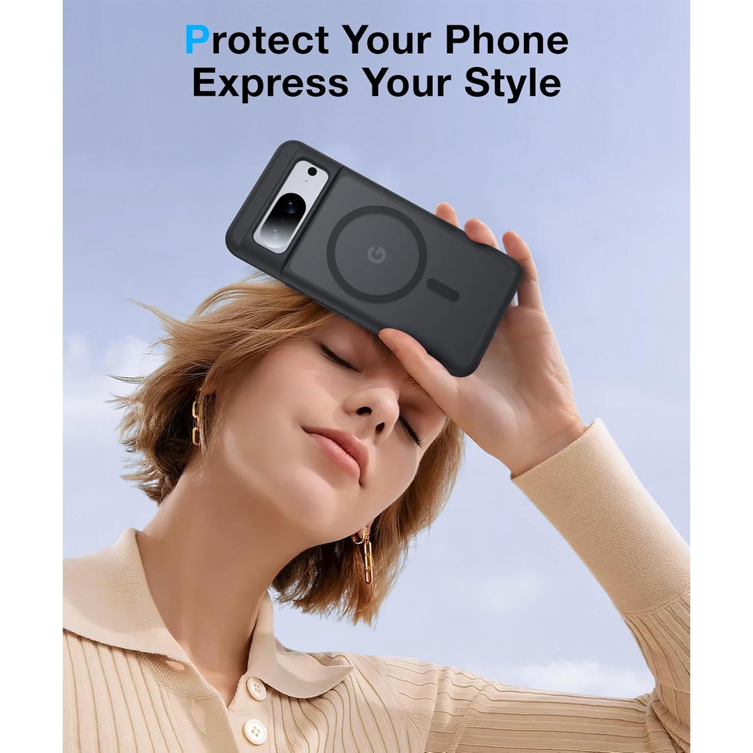 Funda Magnética Google Pixel 8 FNDMIL Antideslizante Negra