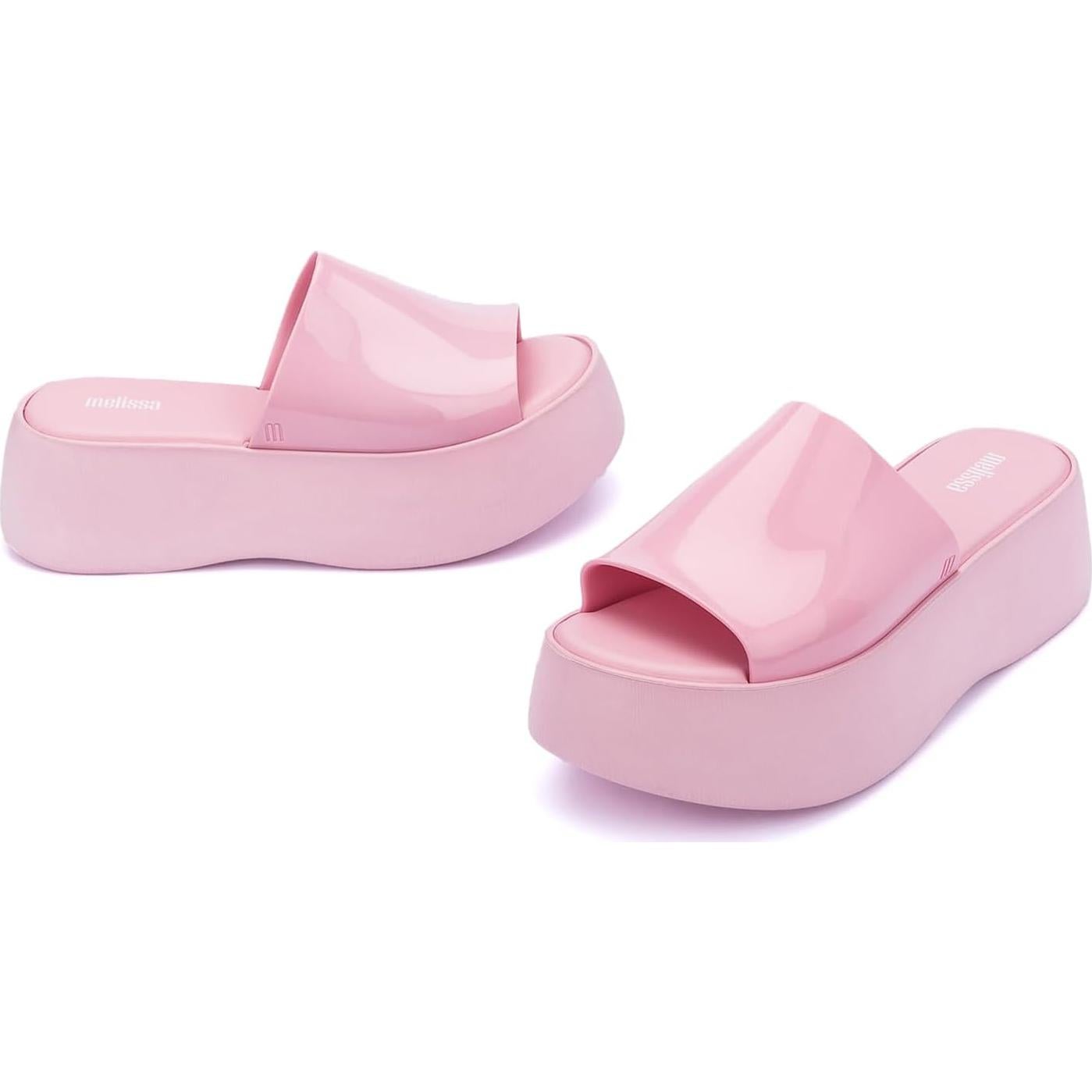 Sandalias Melissa Becky Plataforma Acolchadas Rosa 30.4x13.6cm