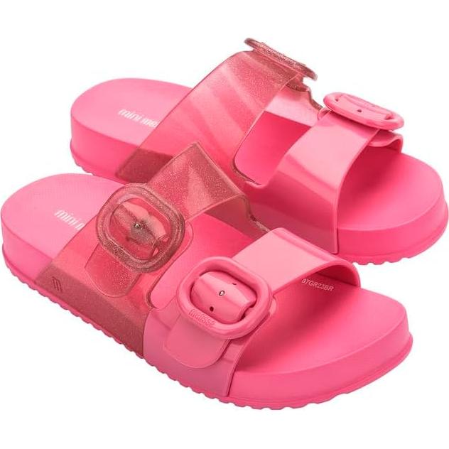 Mini Melissa Cozy Jelly Slides Niñas - Sandalias Rosa Brillo