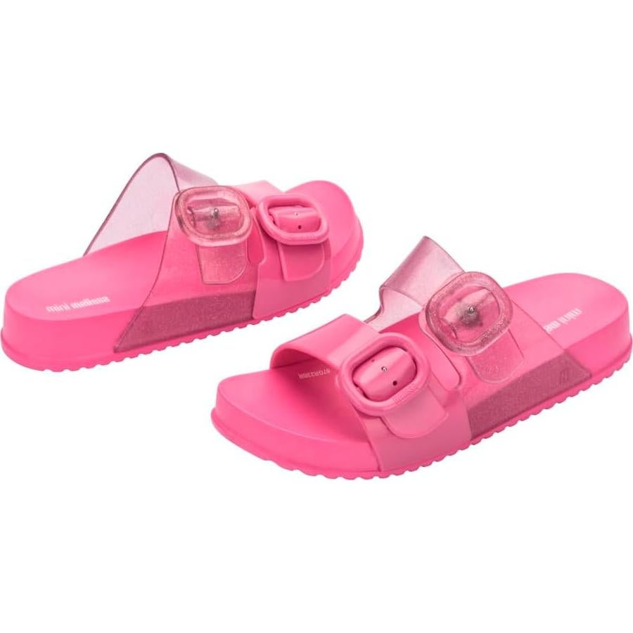Mini Melissa Cozy Jelly Slides Niñas - Sandalias Rosa 12