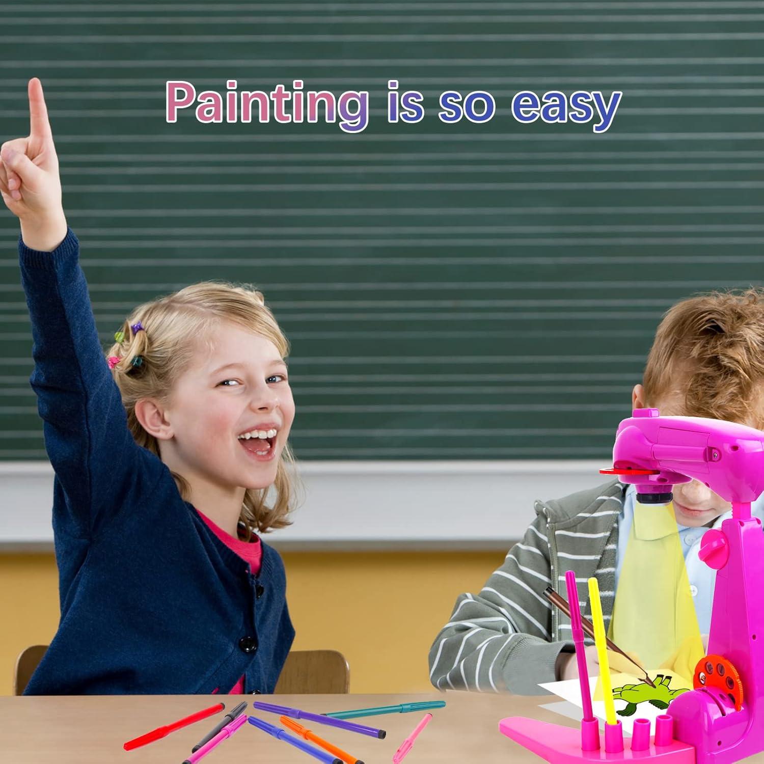 Proyector de Dibujo Infantil LEARFEI Rosa 32 Patrones