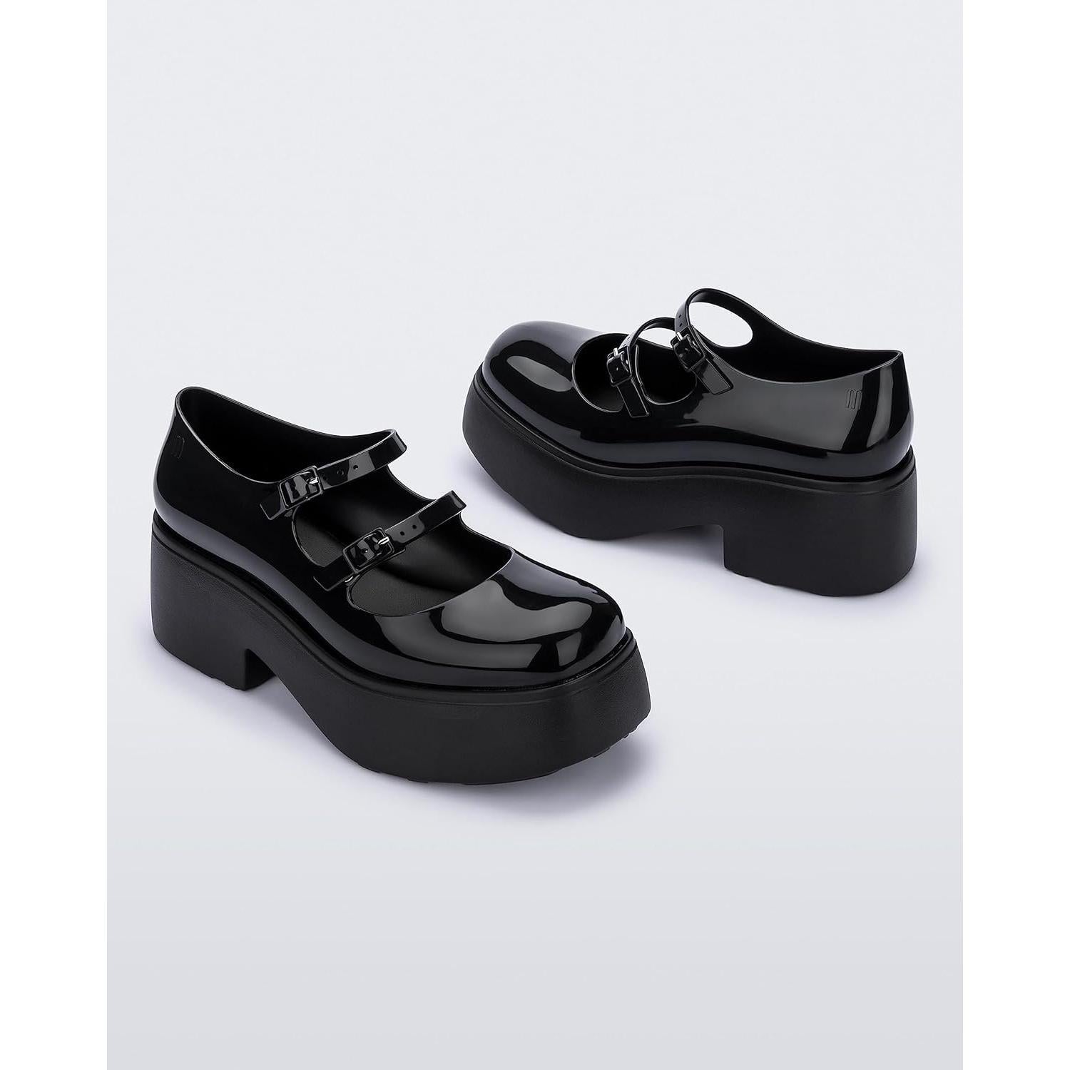 Zapatos Mary Jane Melissa Farah con Plataforma - Negro 30.68cm