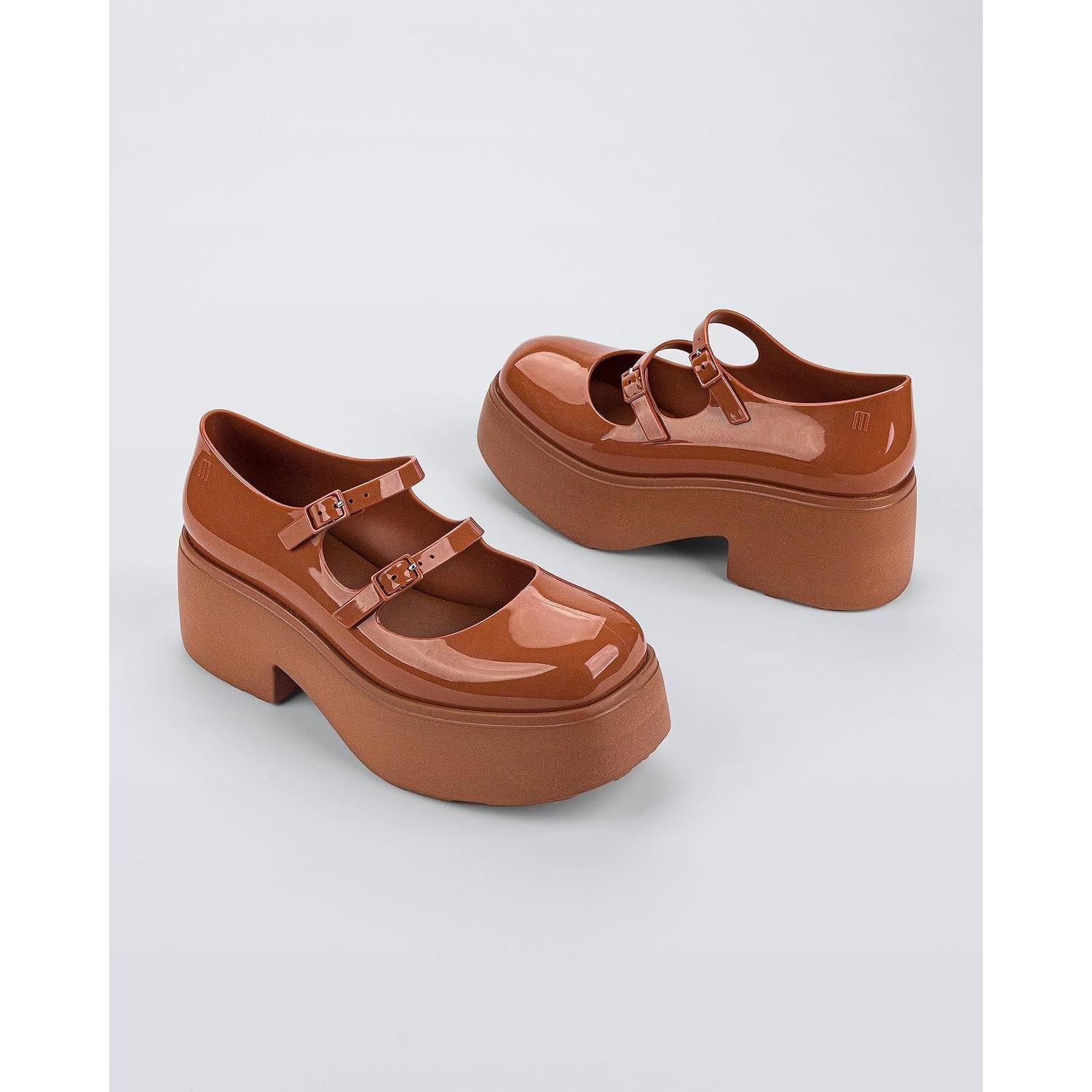 Zapatos Mary Jane Melissa Farah con Plataforma Marrón 10