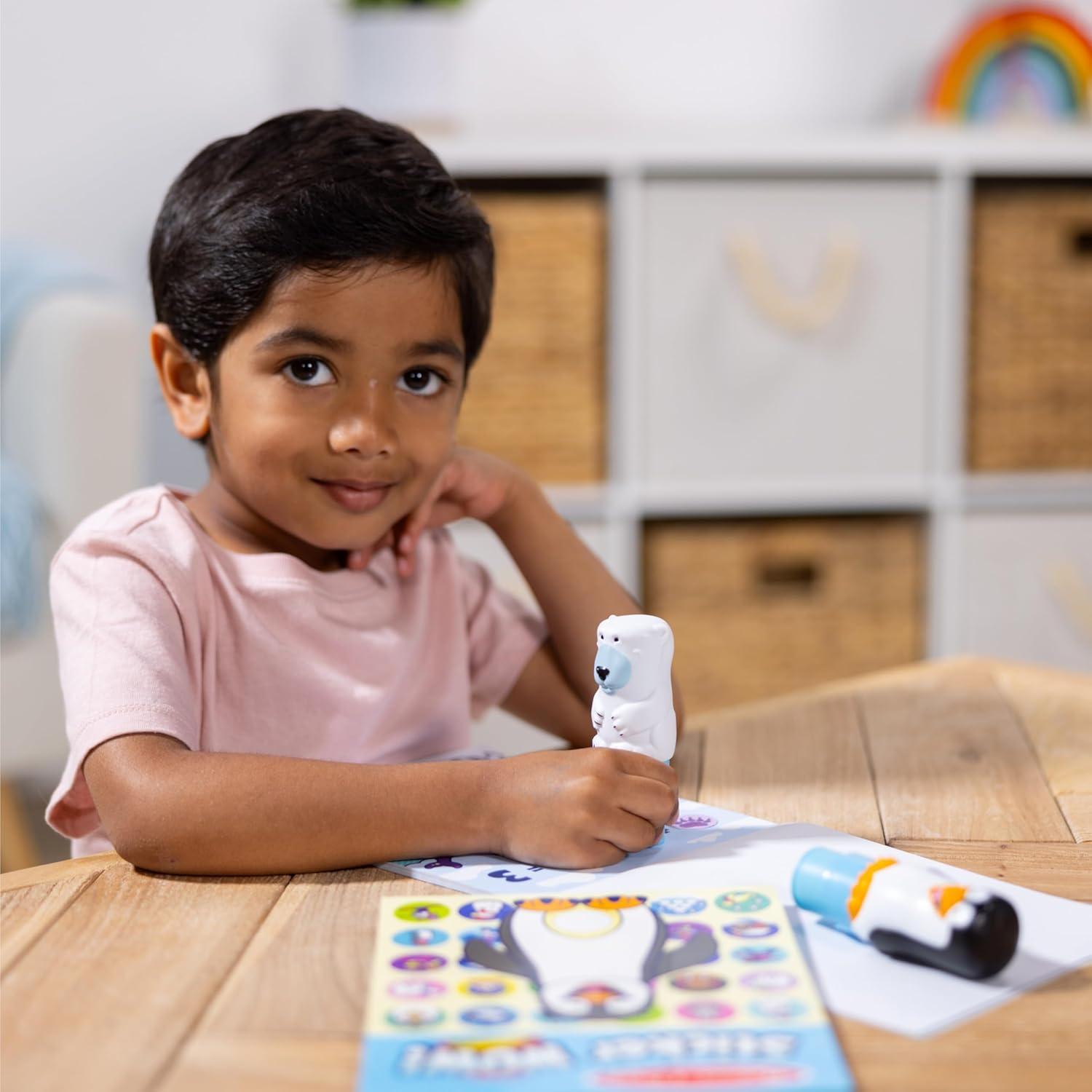 Melissa & Doug Sticker WOW! Invierno Oso Polar y Pingüino