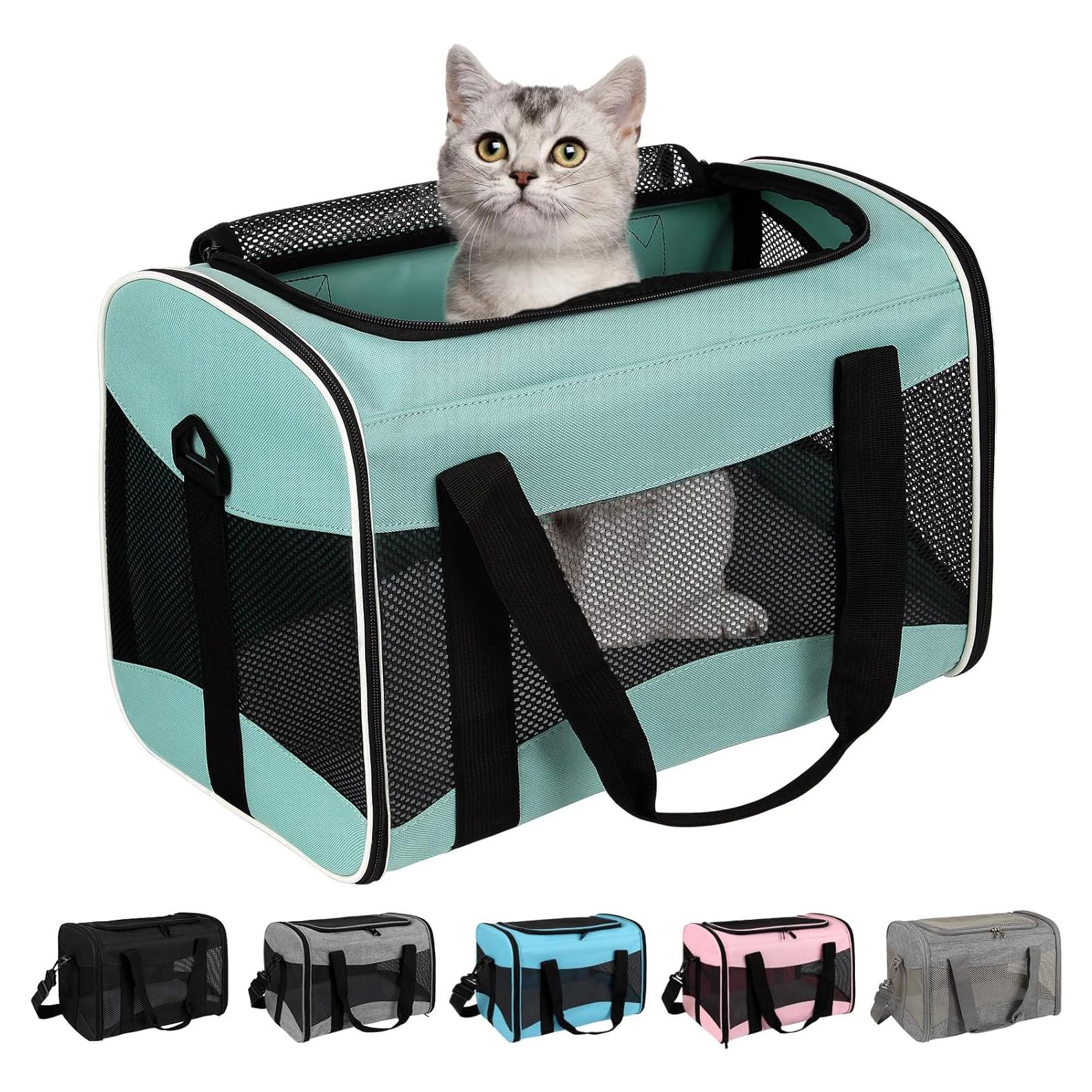 Transportadora de Mascotas Top Tasta Verde 43x28x28 cm