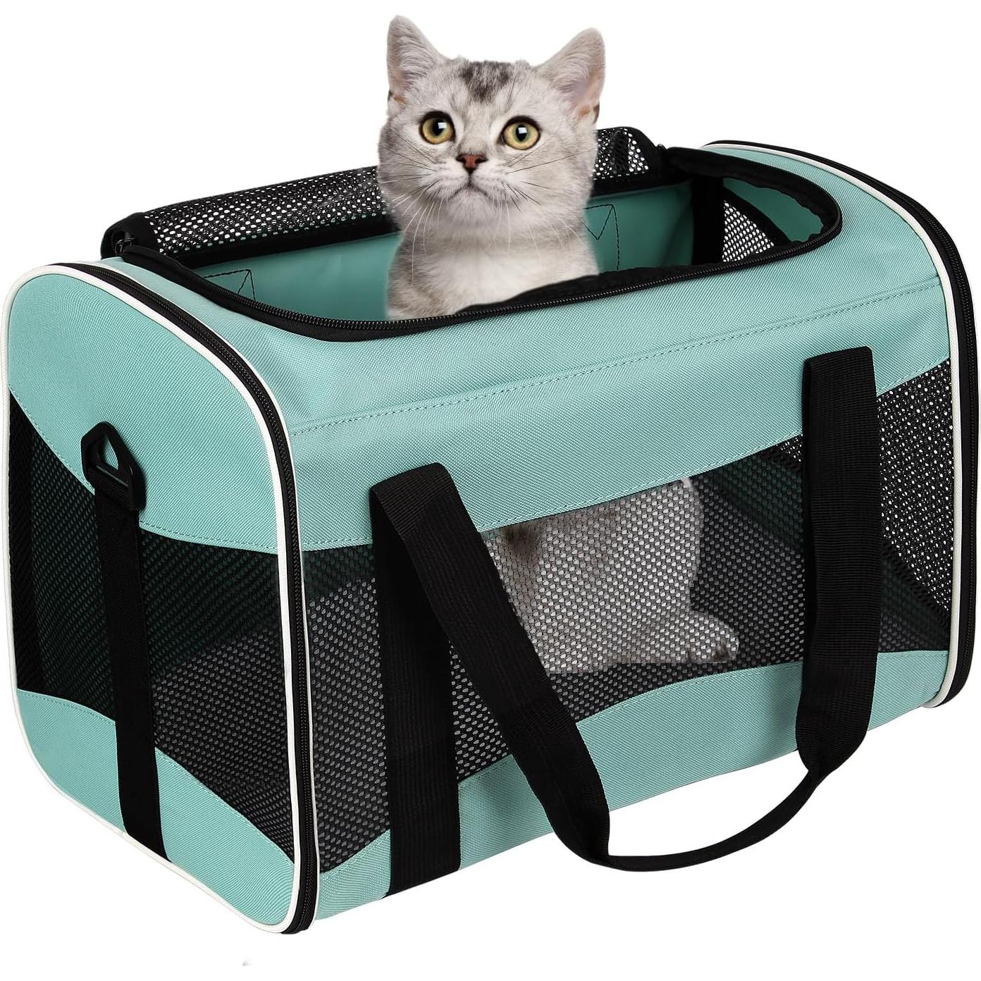Transportadora de Mascotas Top Tasta Verde 43x28x28 cm