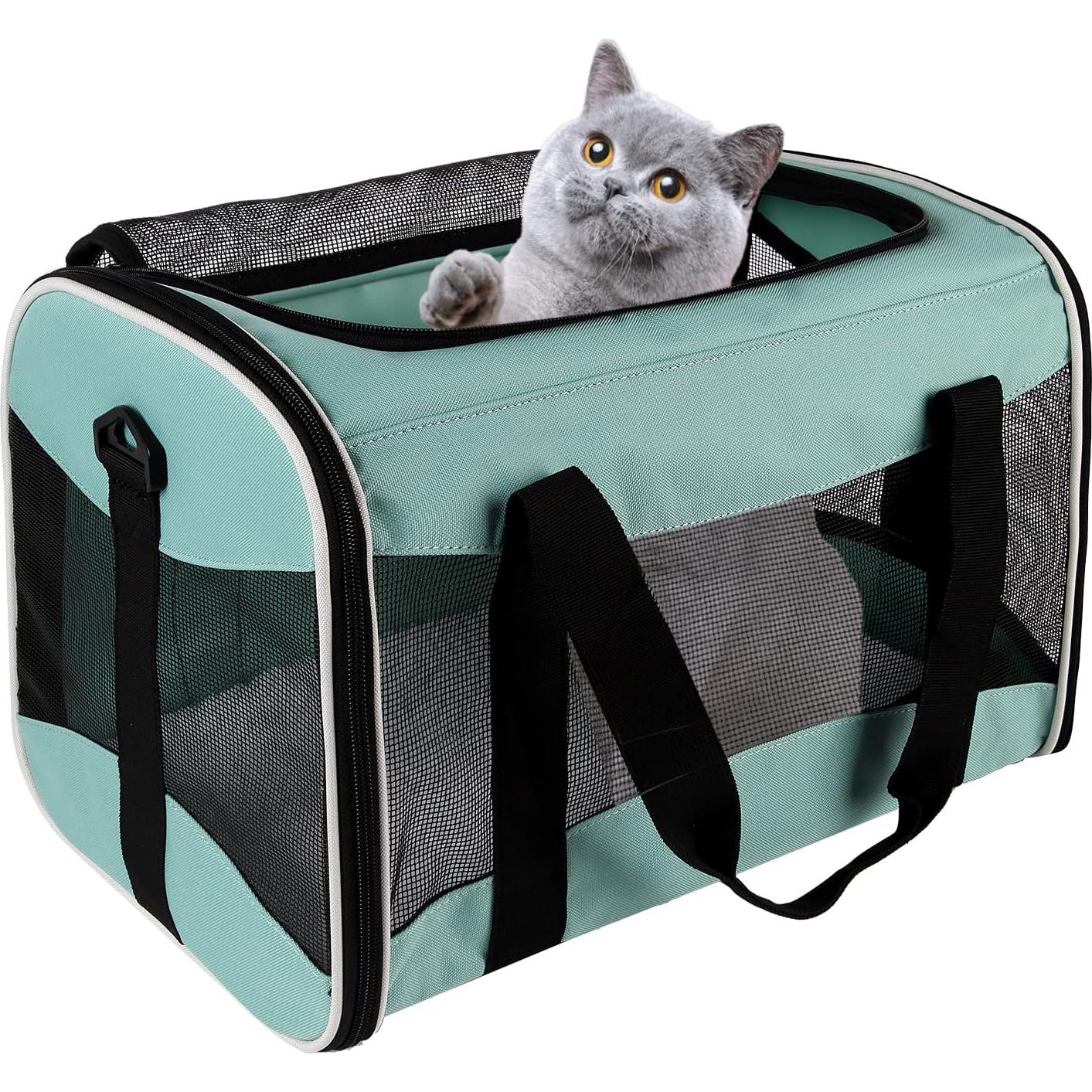 Transportadora de Mascotas Top Tasta Verde 43x28x28 cm