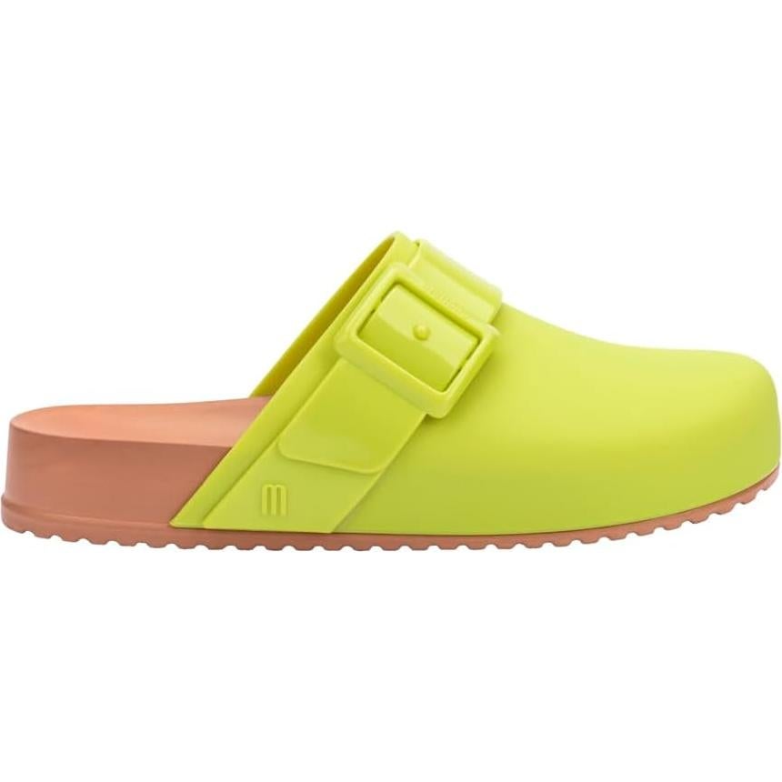 Sandalias Clog Melissa para Mujeres Verde/Marrón 23.66cm