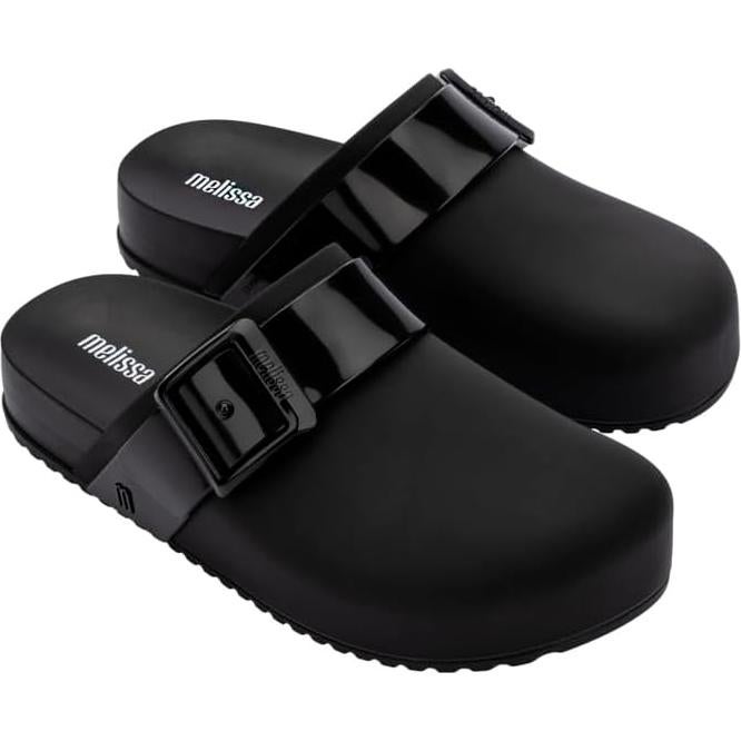 Sandalias Clog Melissa para Mujeres 23.66x9.55cm Negro