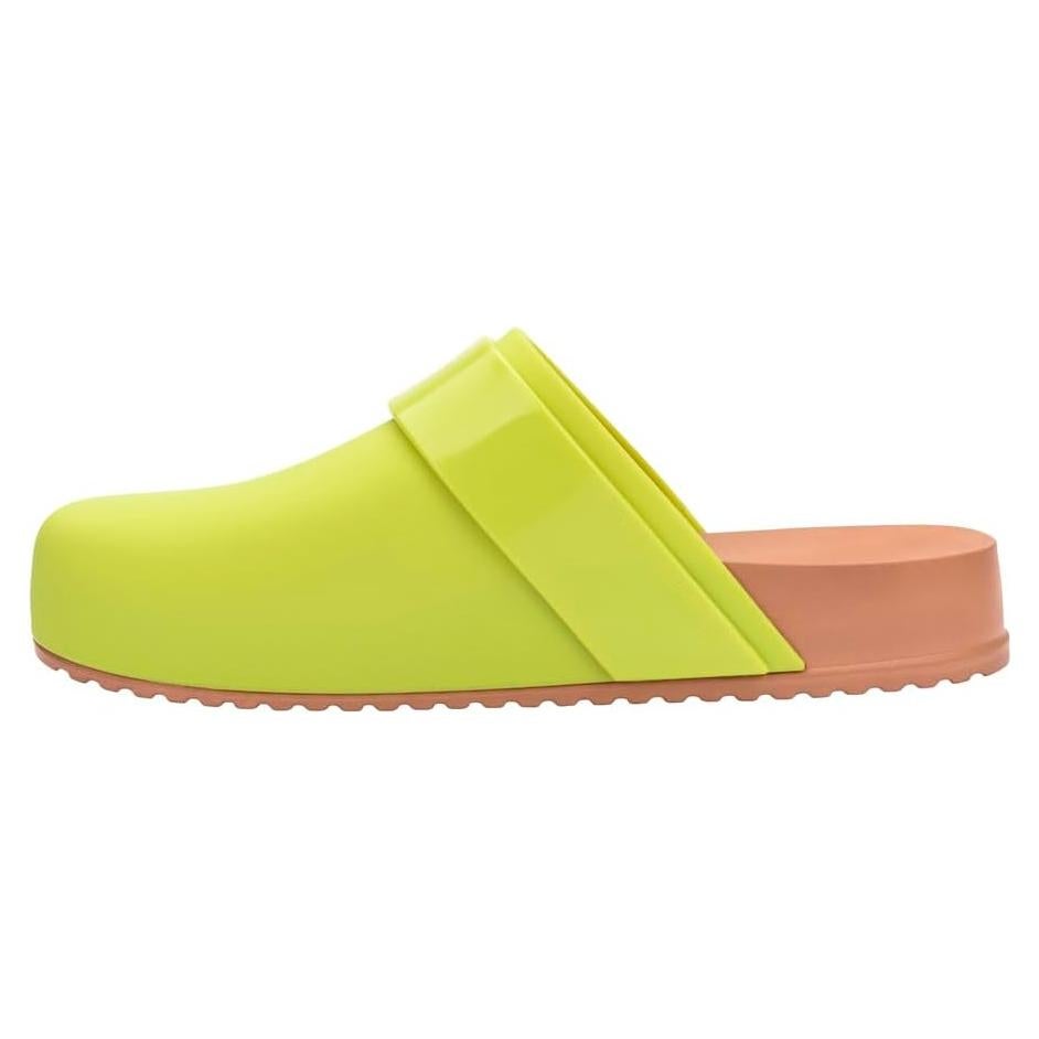 Sandalias Clog Melissa para Mujeres Verde/Marrón 23.66cm