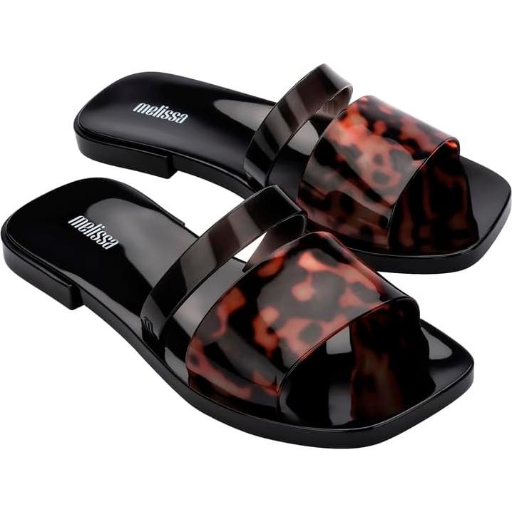 Melissa Ivy Slide II Mujeres Negro/Tortuga 23.66x9.34cm