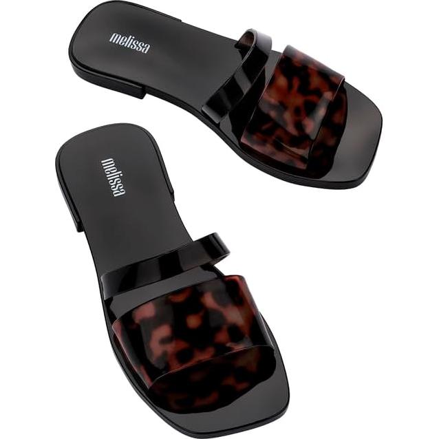 Melissa Ivy Slide II Mujeres Negro/Tortuga 23.66x9.34cm