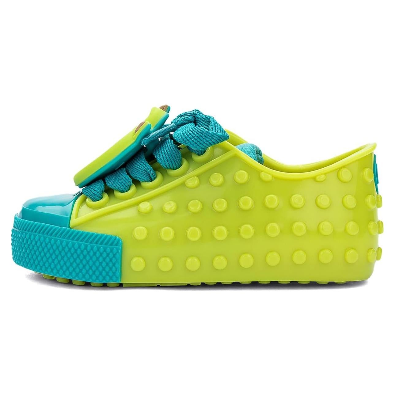 Zapatillas Mini Melissa Polibolha II Verde/Azul 16.99x8.26cm