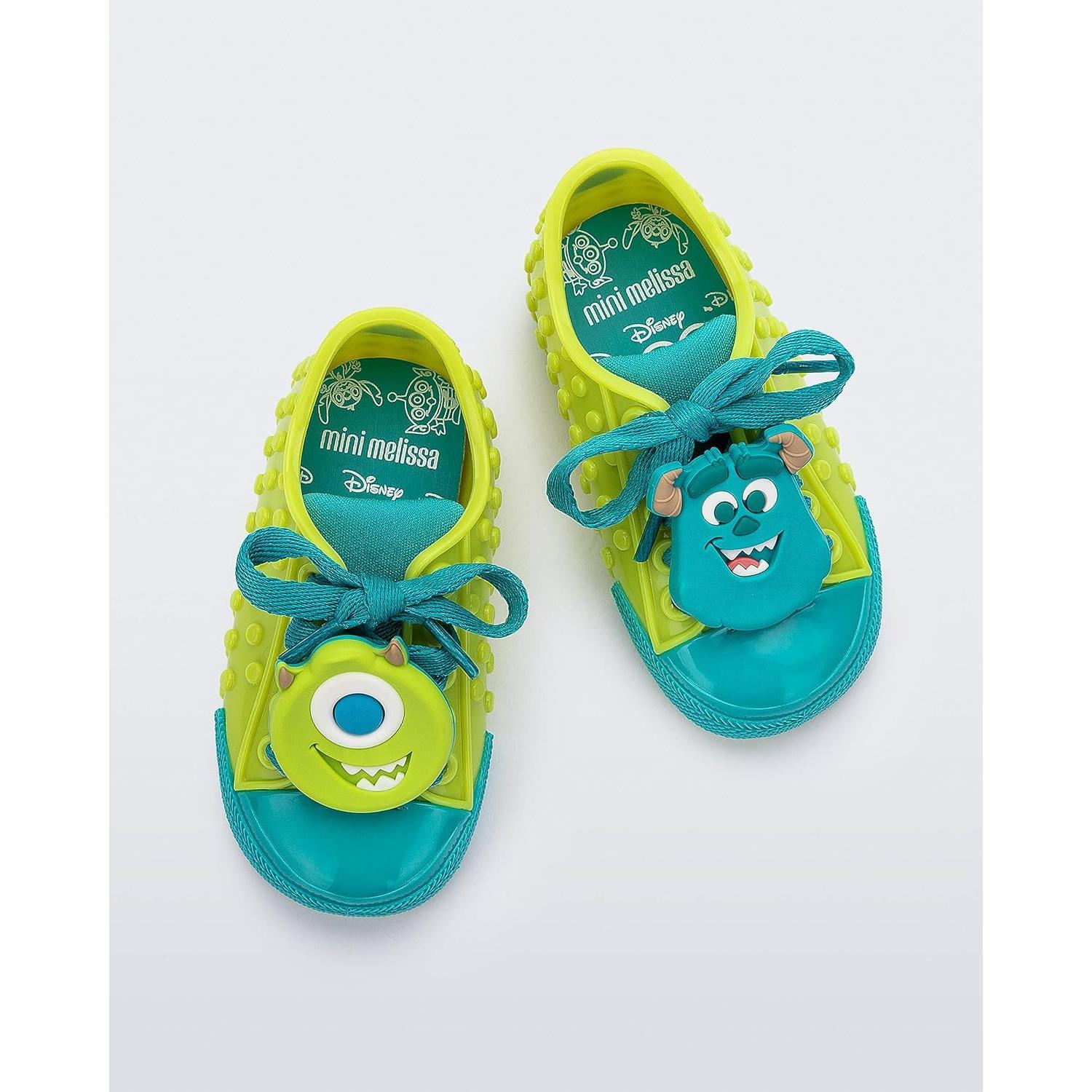 Zapatillas Mini Melissa Polibolha II Verde/Azul 16.99x8.26cm