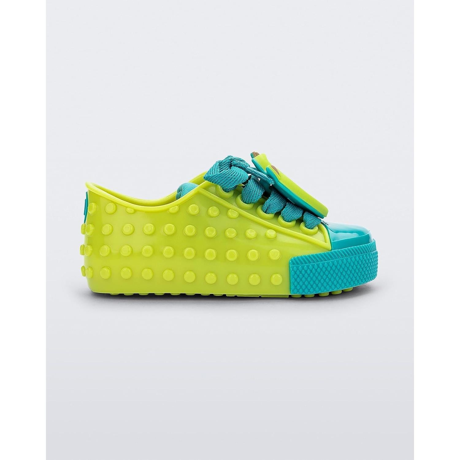 Zapatillas Mini Melissa Polibolha II Verde/Azul 16.99x8.26cm