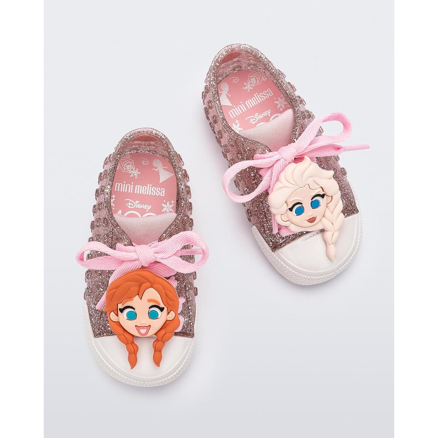 Zapatillas Mini Melissa Polibolha II para Niños - Glitter Rosa