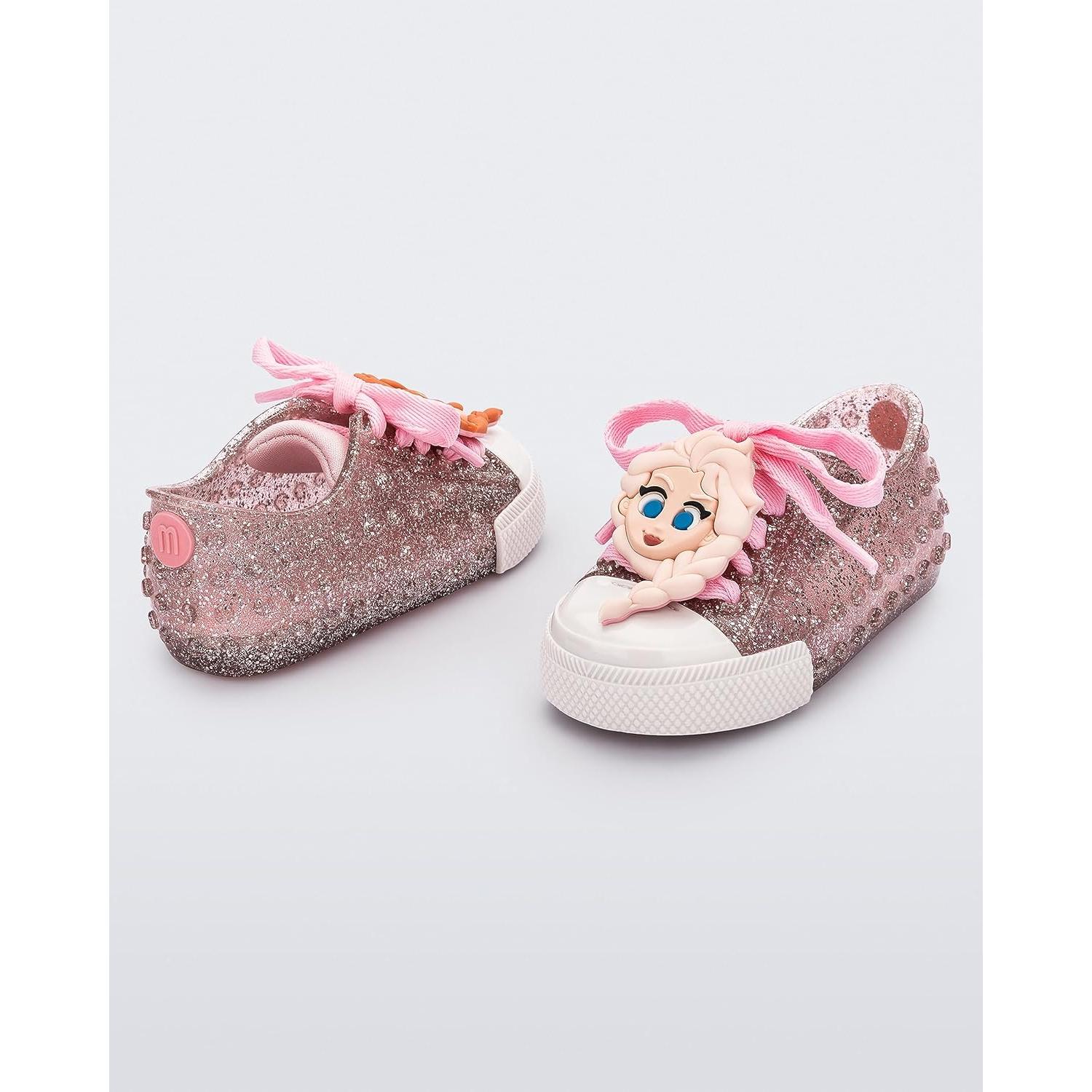 Zapatillas Mini Melissa Polibolha II para Niños - Glitter Rosa