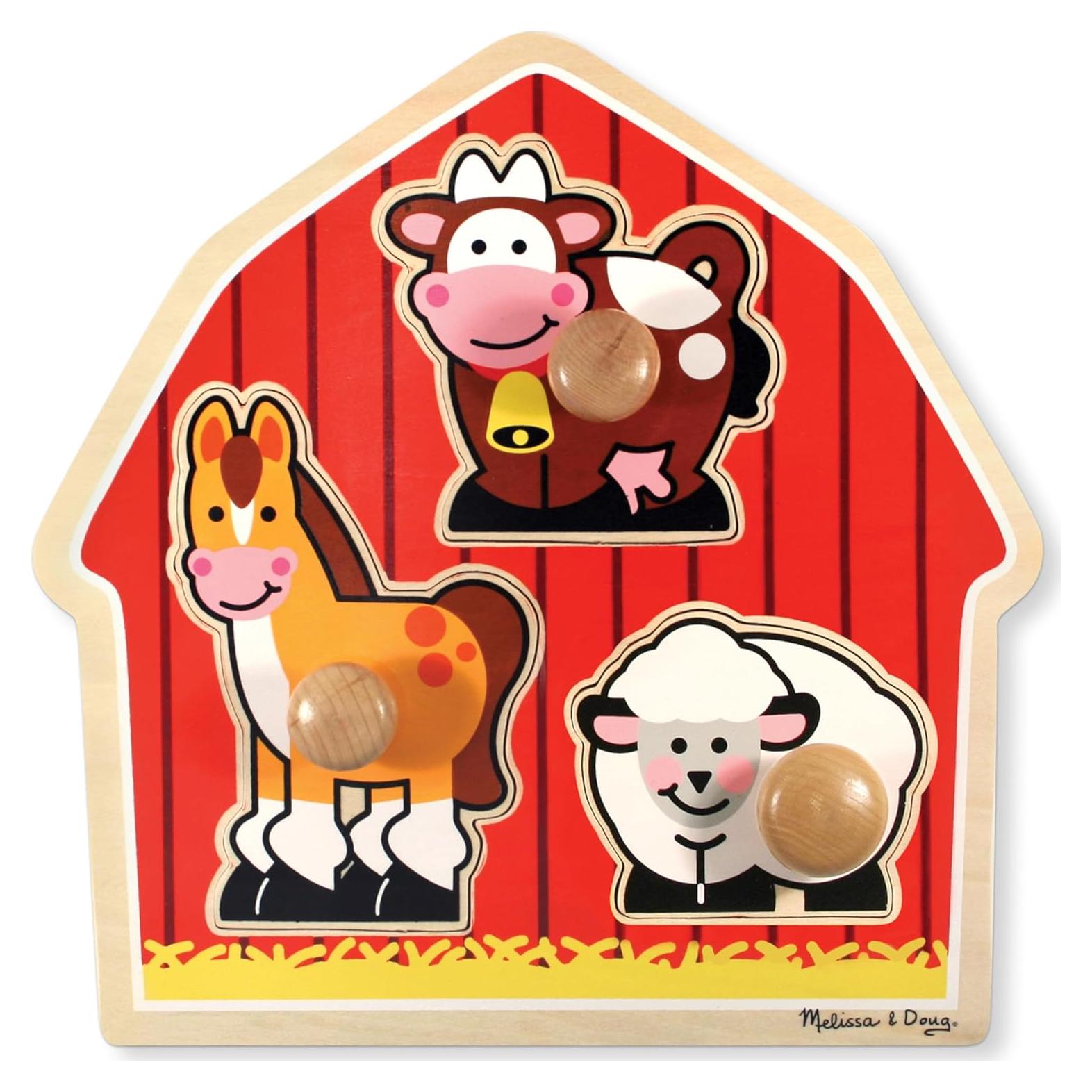 Rompecabezas de Madera Melissa & Doug Animales de Granja