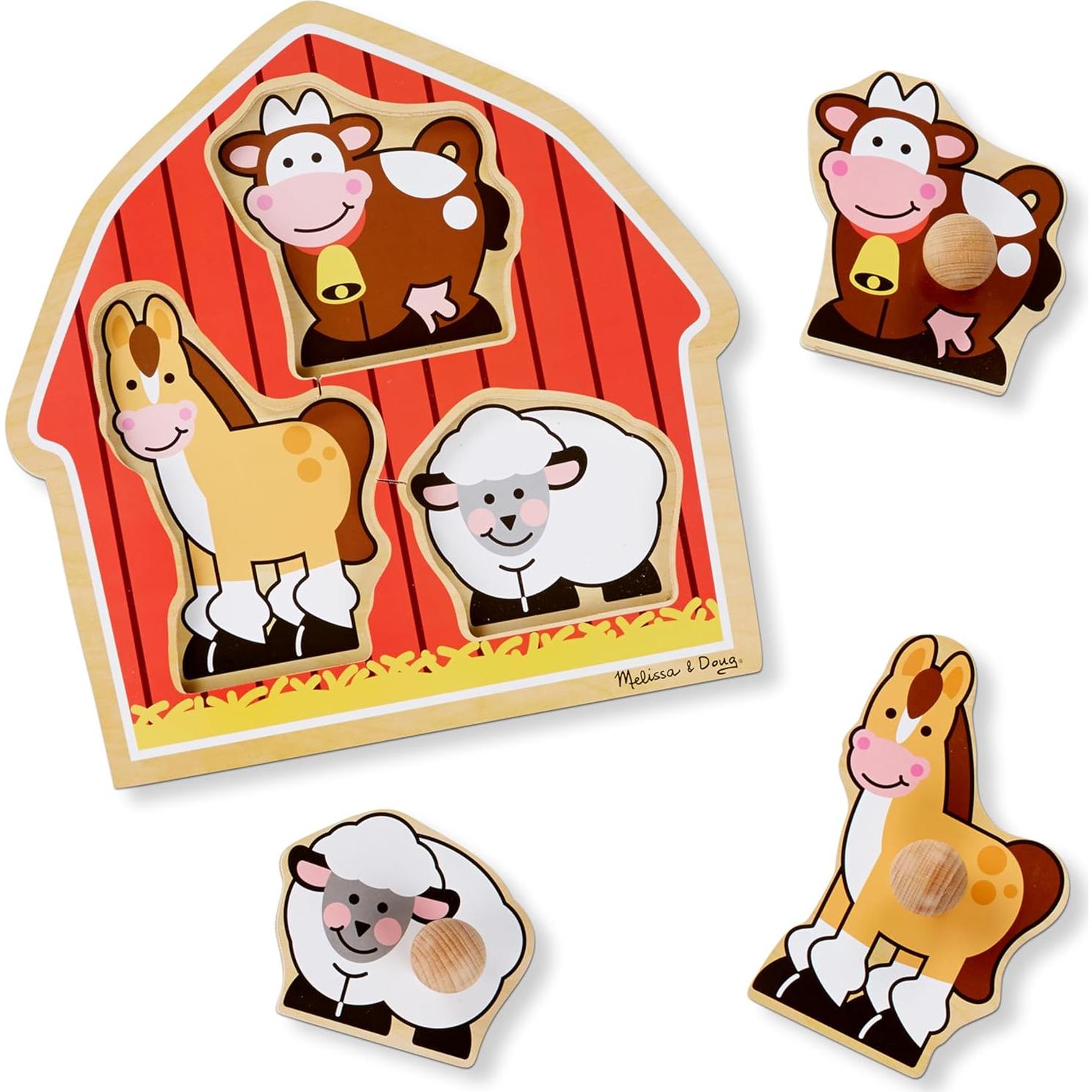 Rompecabezas de Madera Melissa & Doug Animales de Granja