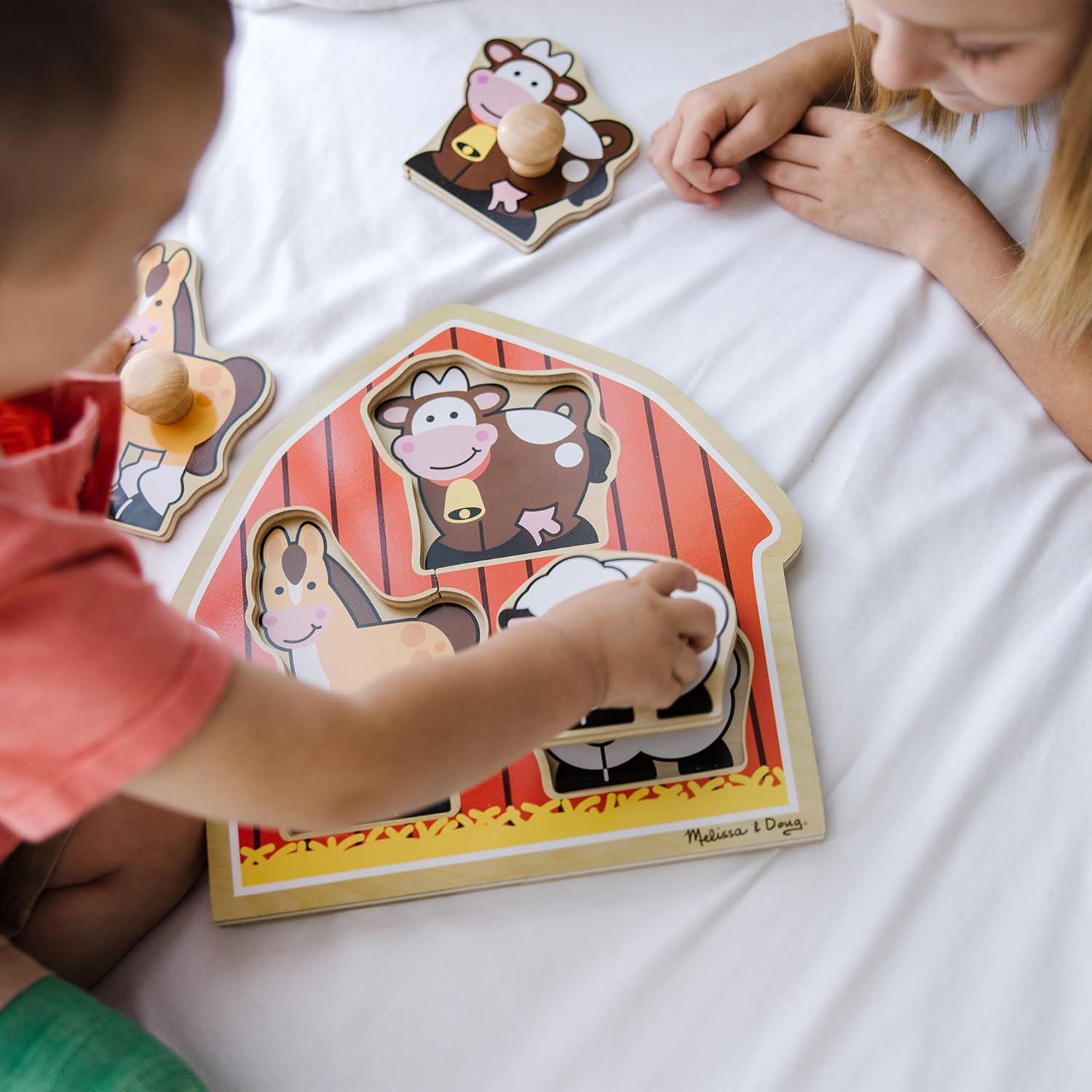 Rompecabezas de Madera Melissa & Doug Animales de Granja