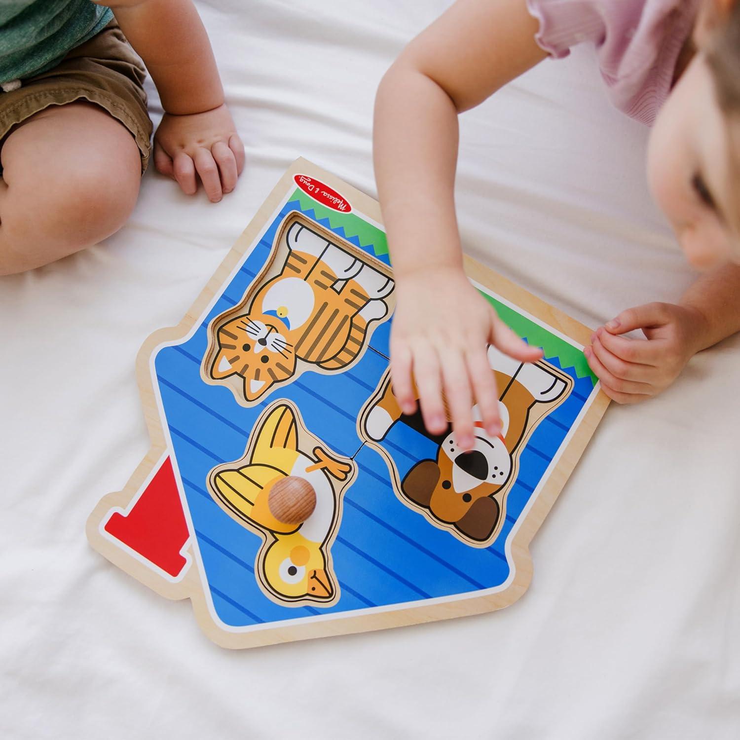 Rompecabezas de Madera Jumbo Melissa & Doug Mascotas 11.4x31.8cm