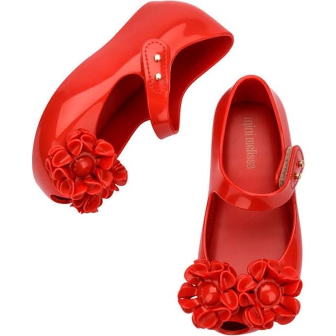 Zapatos Mini Melissa Ultragirl Peep-Toe Niñas Rojo 11