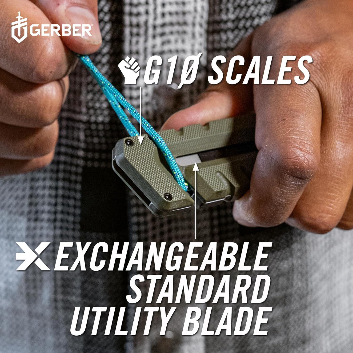 Cuchillo Utilitario GERBER Prybrid 8 en 1 Verde con Clip