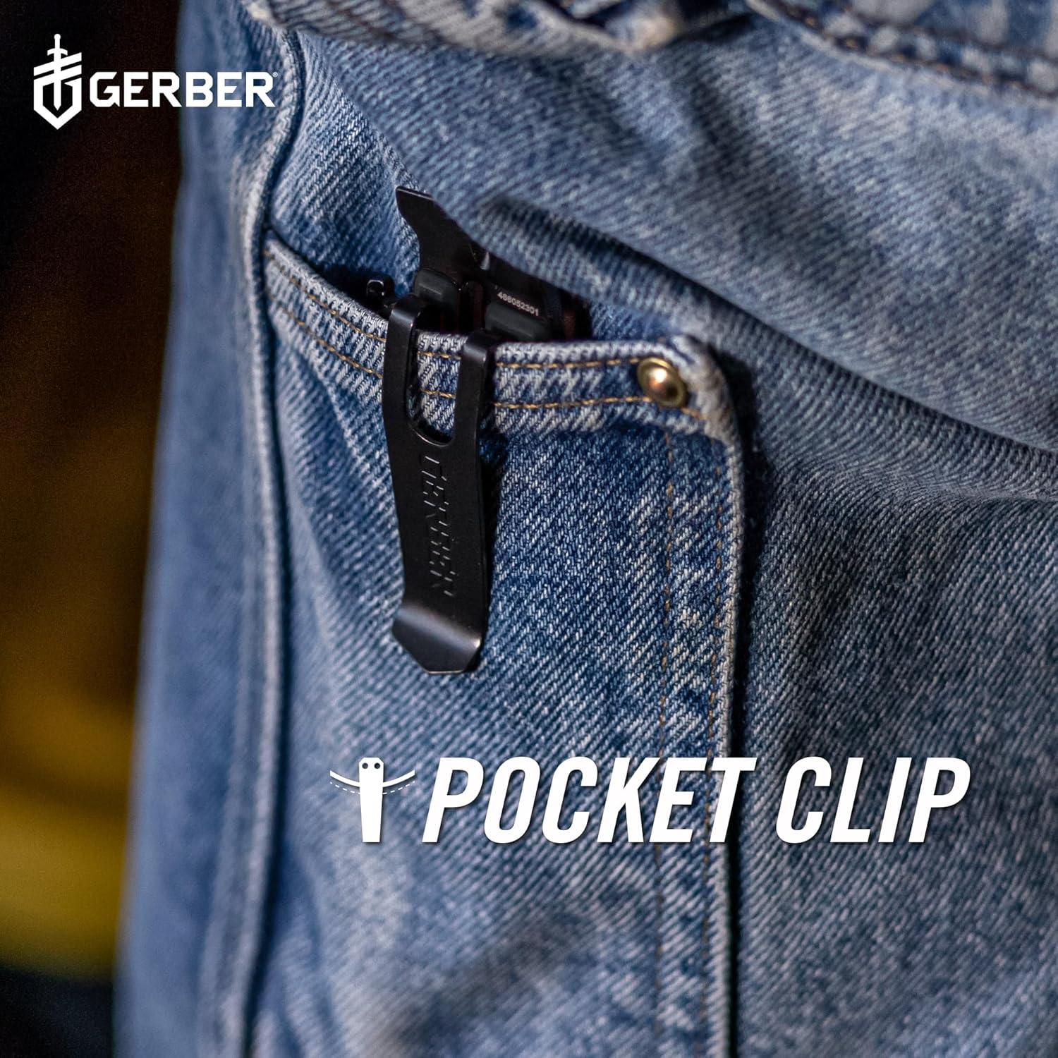 Cuchillo Utilitario GERBER Prybrid 8 en 1 Verde con Clip