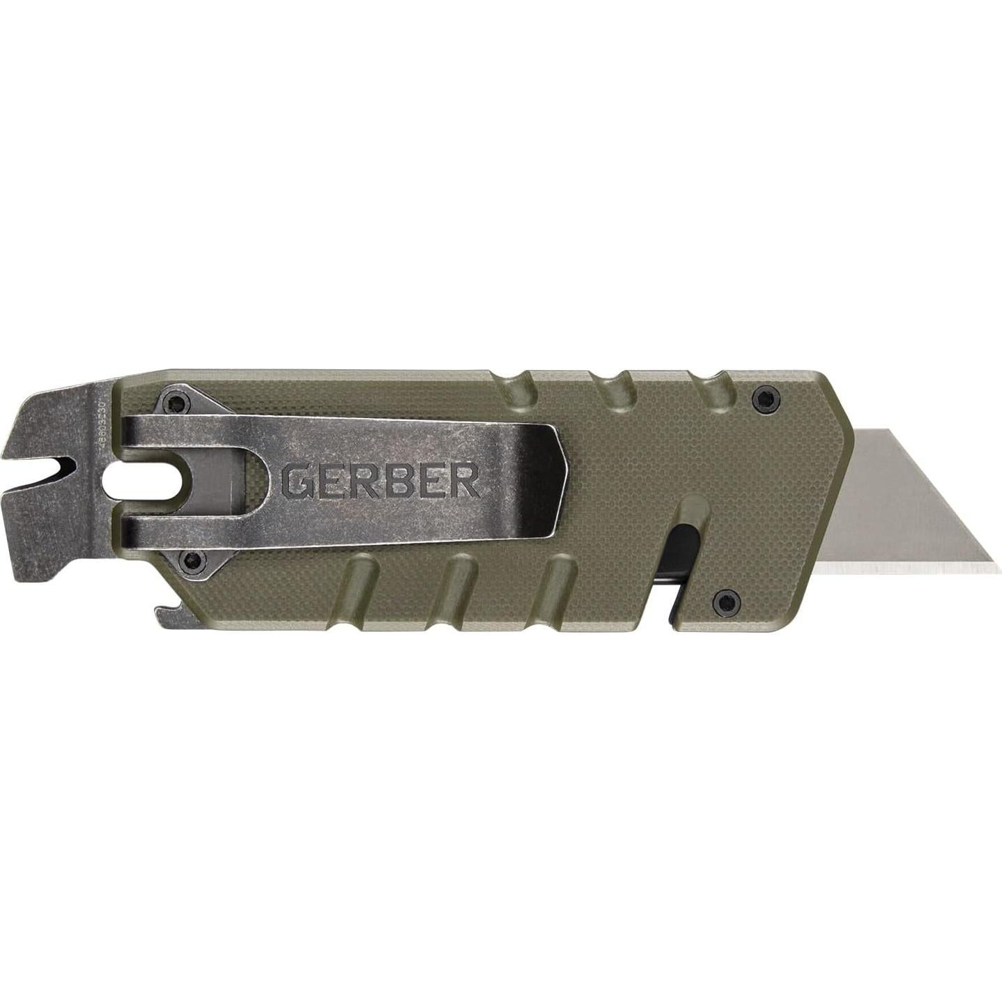 Cuchillo Utilitario GERBER Prybrid 8 en 1 Verde con Clip