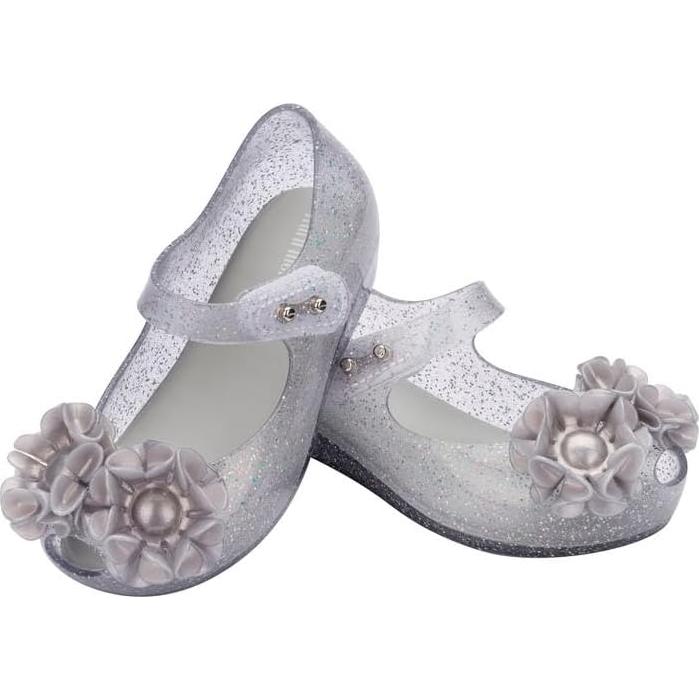 Zapatos Mini Melissa Ultragirl Peep-Toe Niñas 11 Claro/Gris