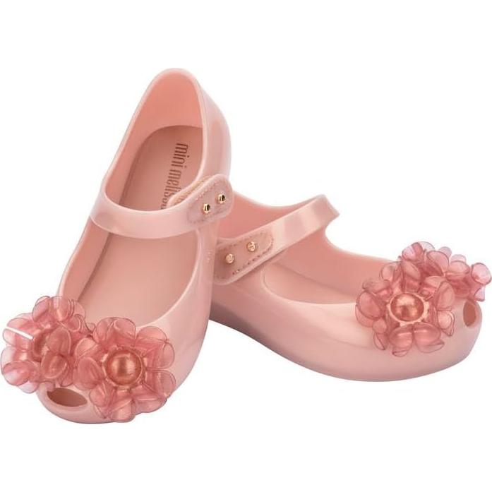 Zapatos Peep-Toe Mini Melissa Rosa Perla 10 Niñas