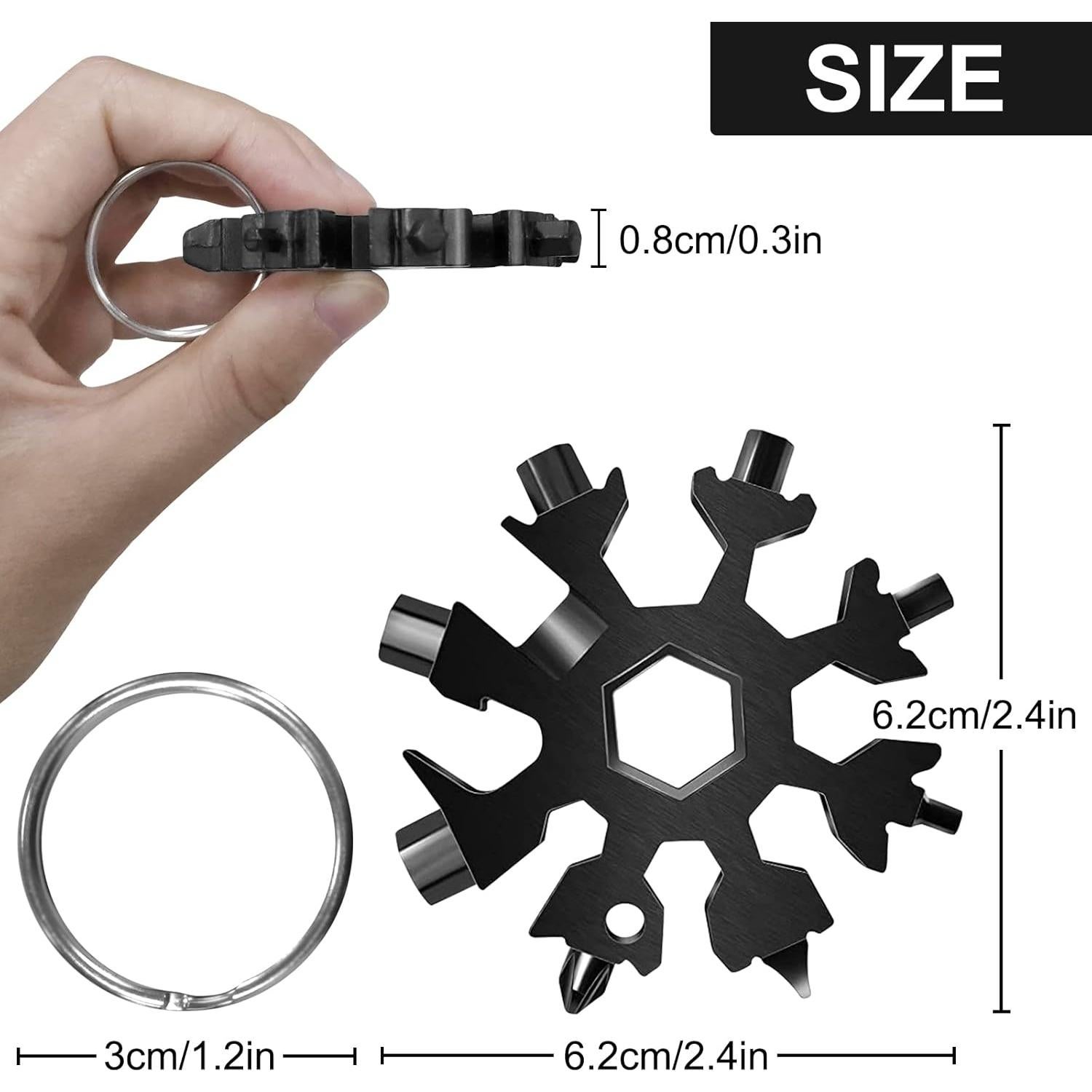 Multiherramienta Copo de Nieve 18 en 1 GoosWexmzl 12 Piezas