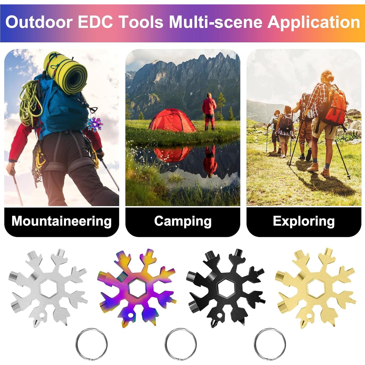 Multiherramienta Copo de Nieve 18 en 1 GoosWexmzl 12 Piezas
