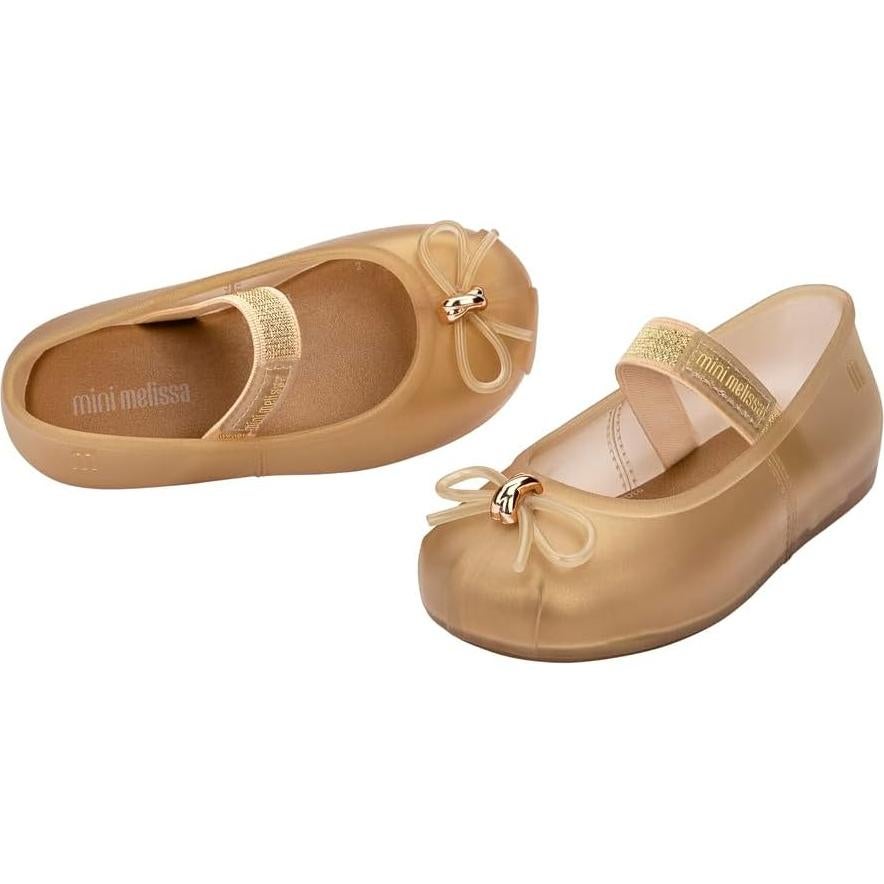 Bailarinas Mini Melissa Sophie para Niñas 11 Beige Perlado