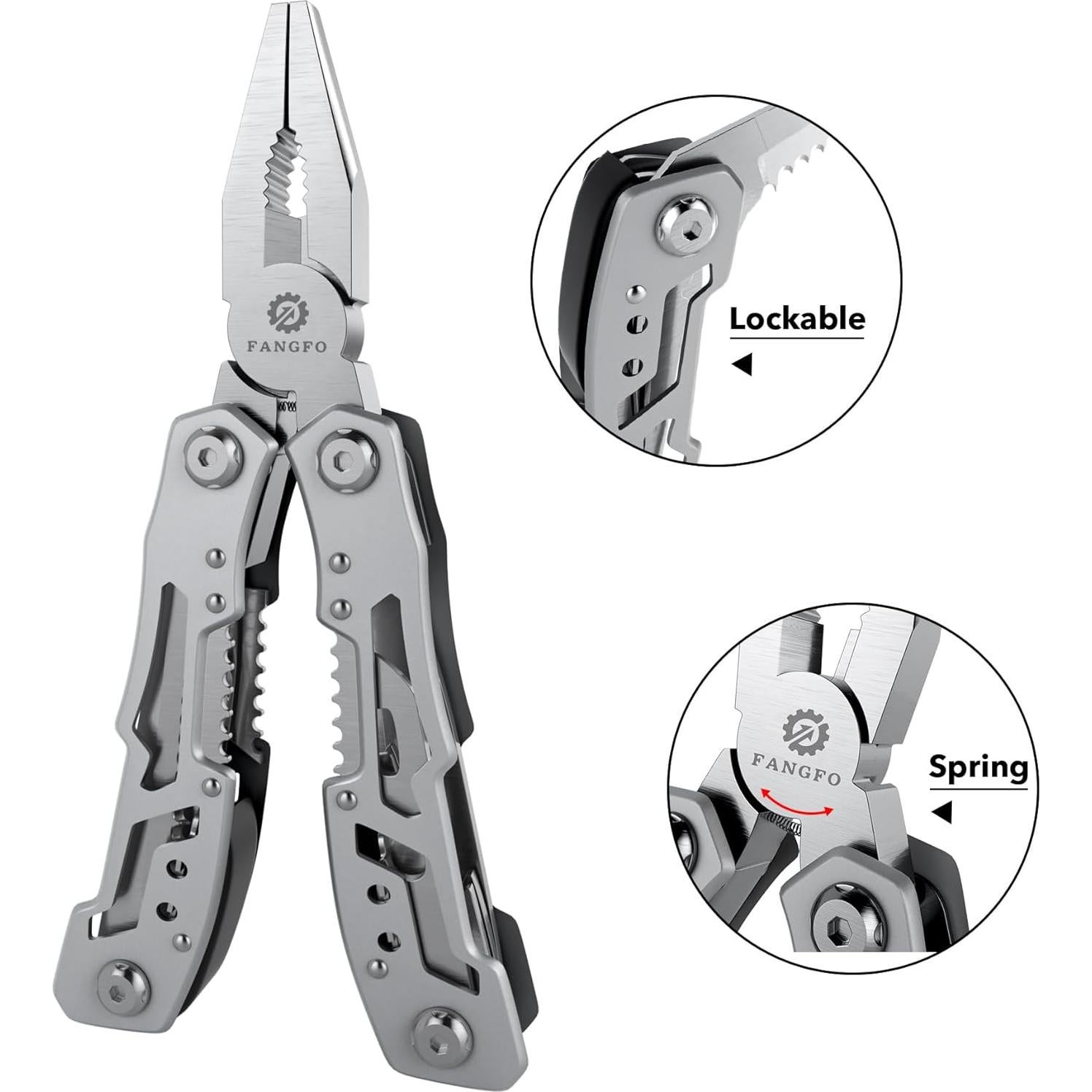 Alicate Multiherramienta Fangfo 14-en-1 Acero Inoxidable