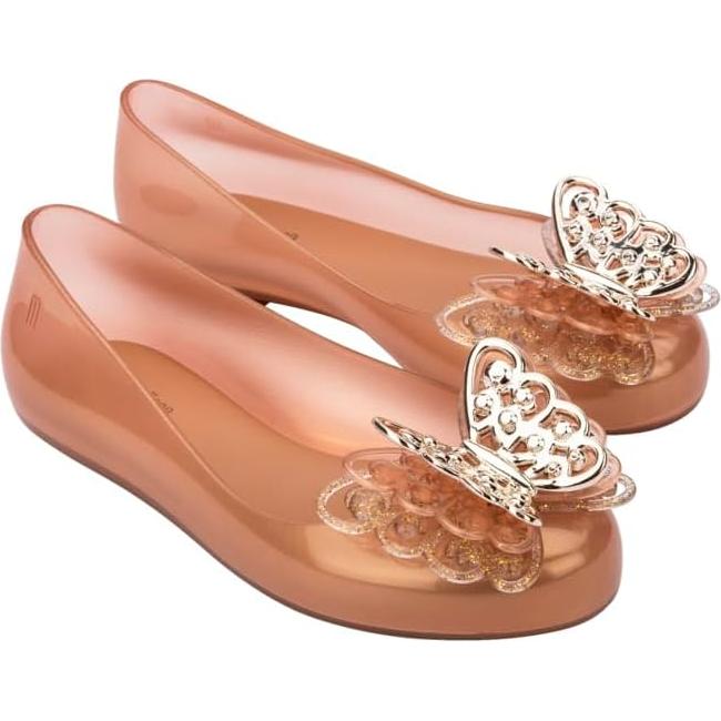 Bailarinas Mini Melissa Sweet Love Fly Niñas - Oro 24x11cm