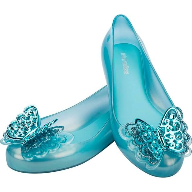 Bailarinas Mini Melissa Sweet Love Fly Niñas - Azul Perla