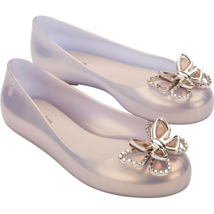 Bailarinas Mini Melissa Sweet Love Fly Niñas 24x11cm Perla/Dorado