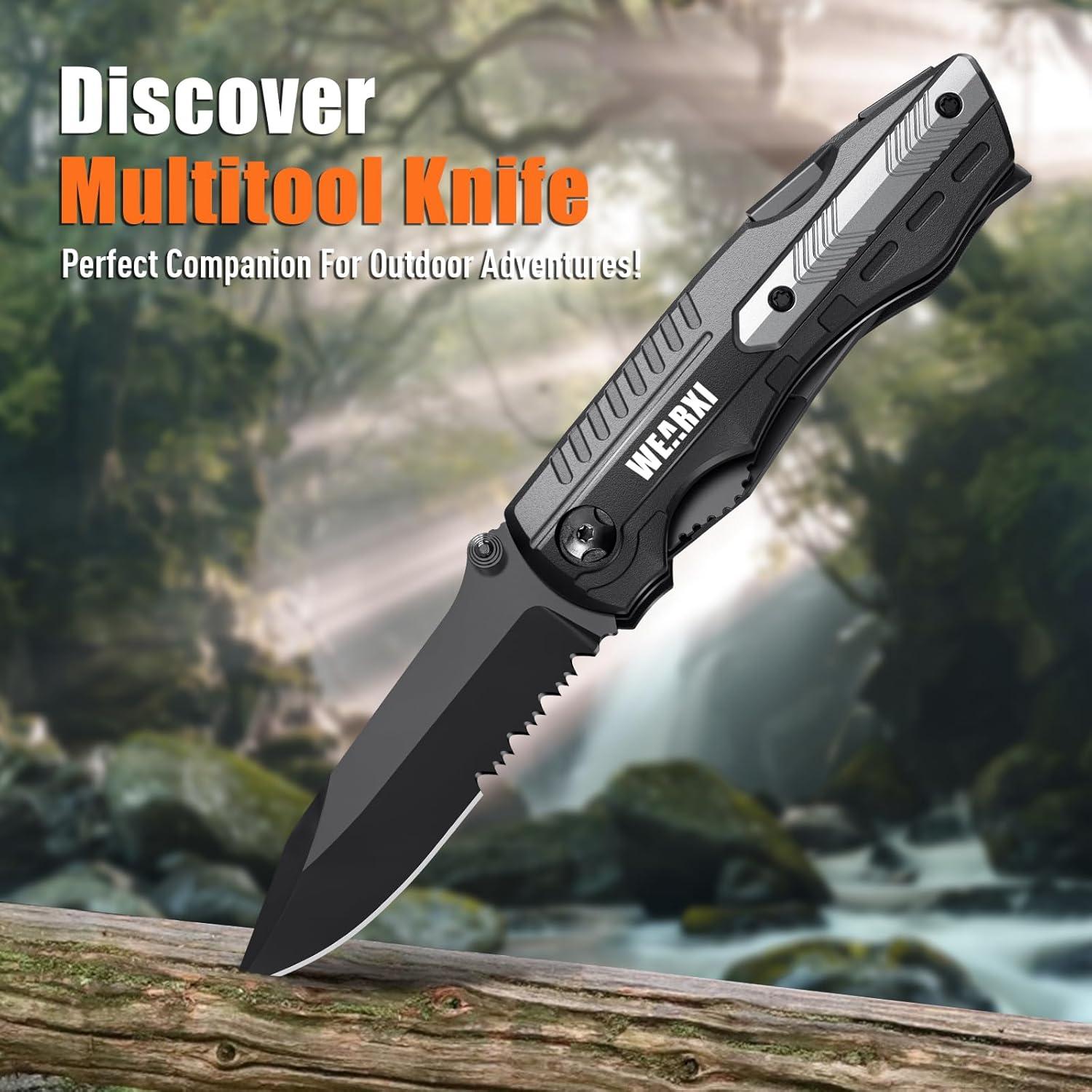 Cuchillo Multiherramienta WEARXI 13 en 1 para Hombres