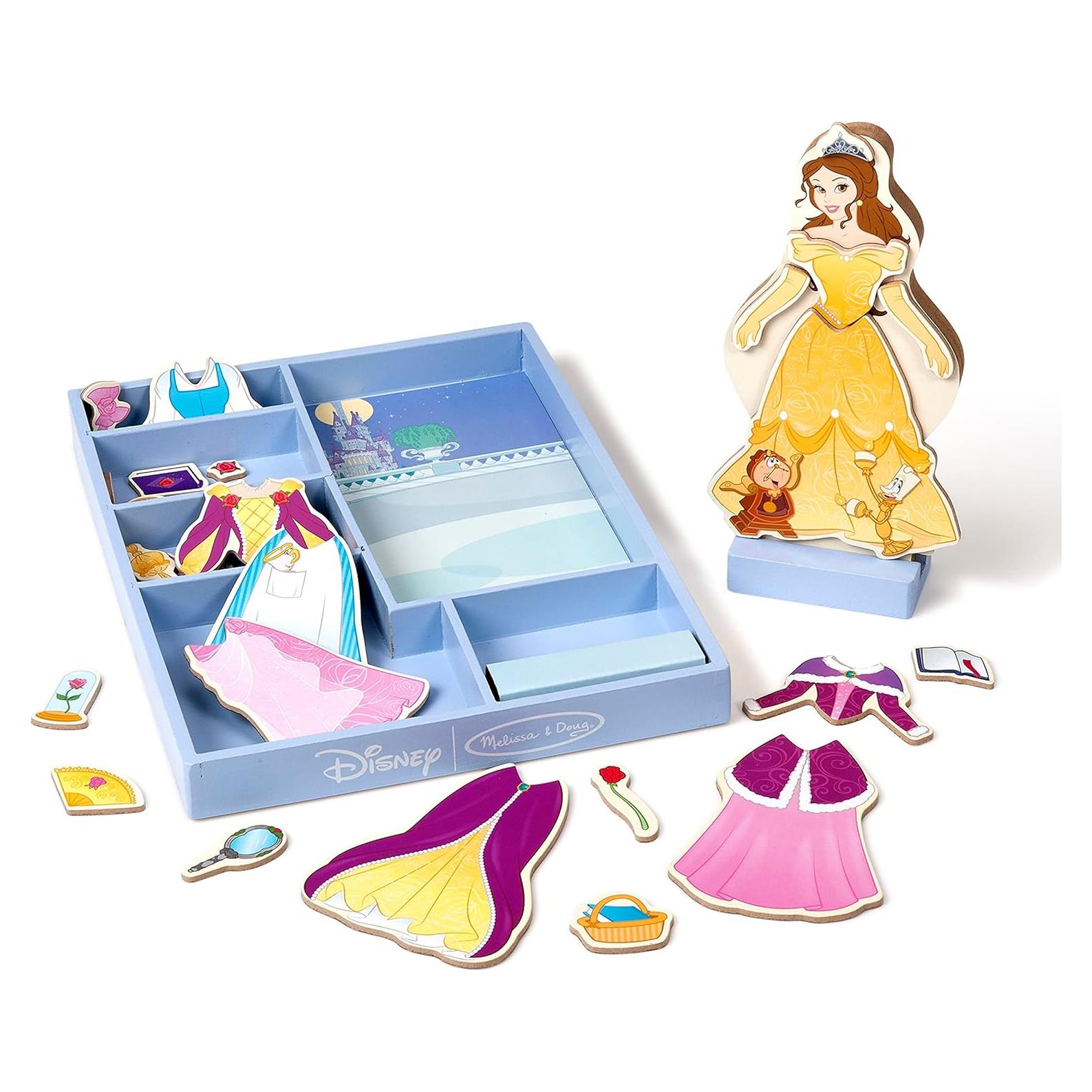 Muñeca Magnética de Madera Disney Belle - 35 Piezas