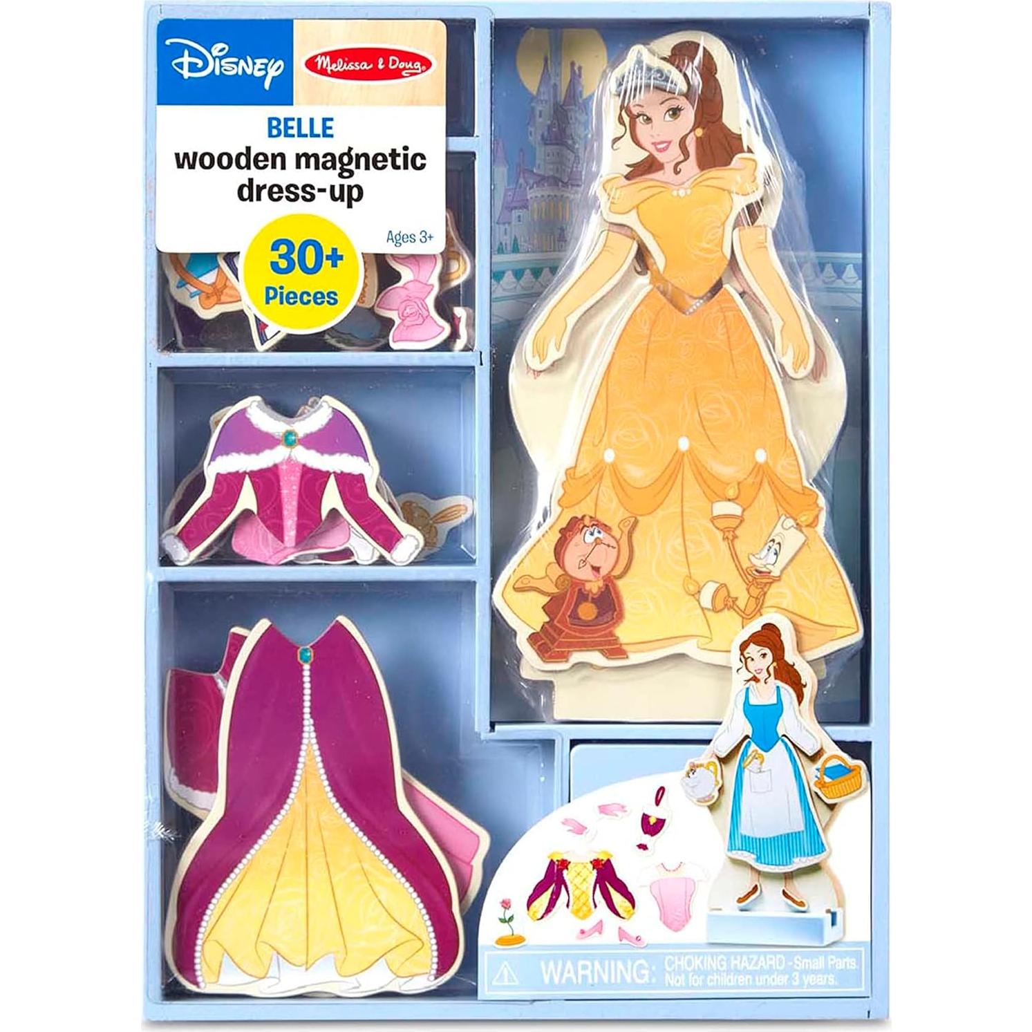 Muñeca Magnética de Madera Disney Belle - 35 Piezas